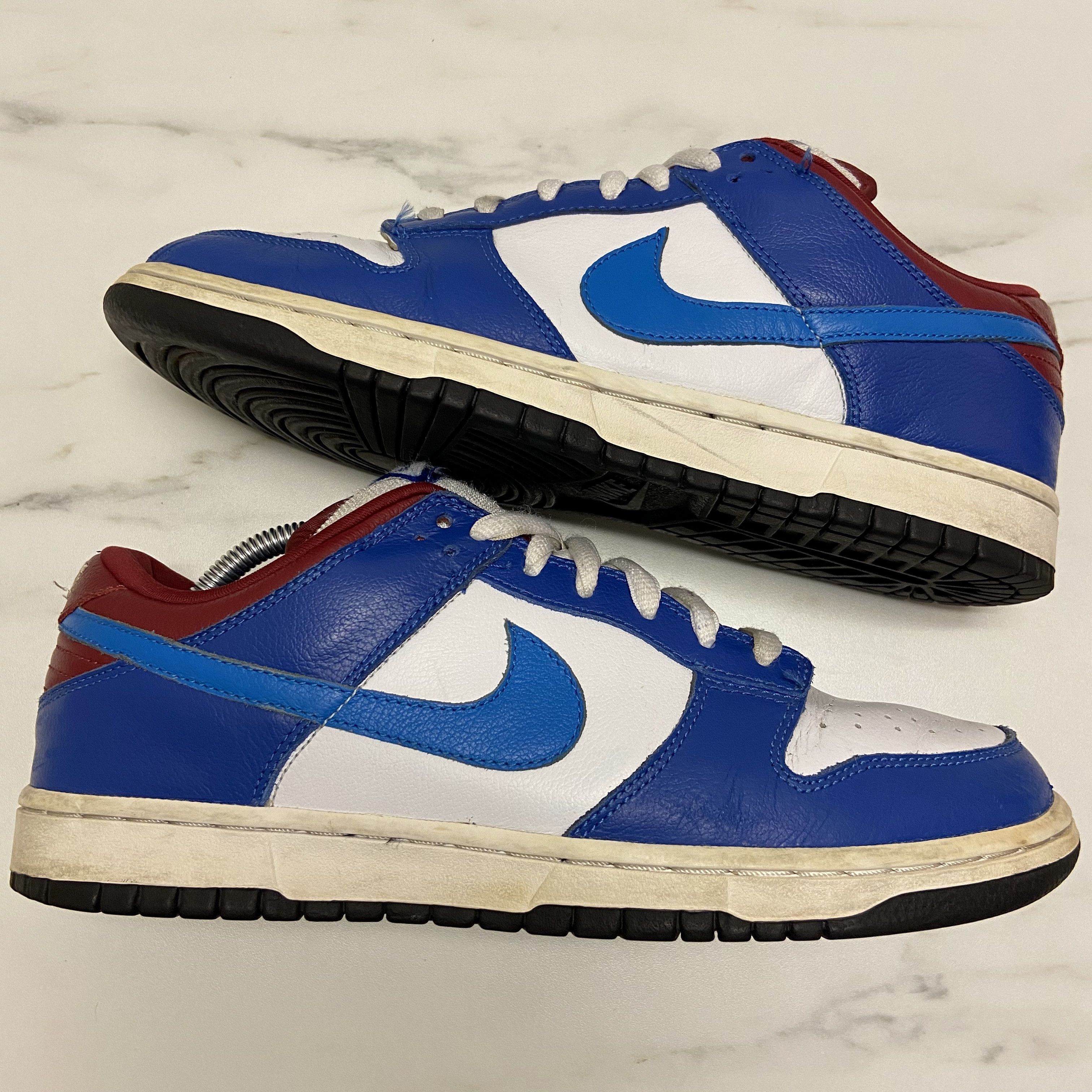 Nike 2006 Nike SB Dunk Low Pro Neptune Blue / White / Red FT Size US 11 / EU 44 - 5 Thumbnail