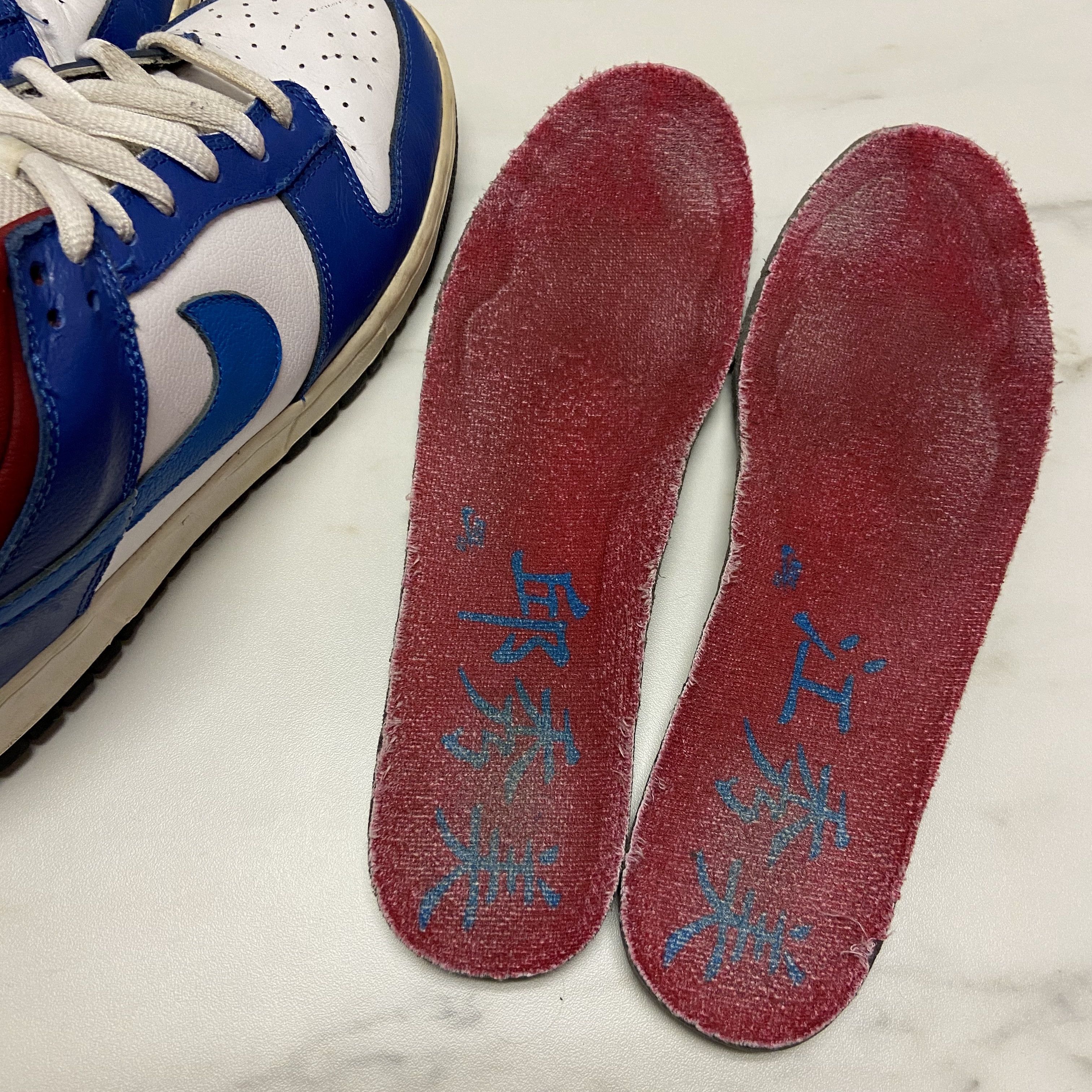 Nike 2006 Nike SB Dunk Low Pro Neptune Blue / White / Red FT Size US 11 / EU 44 - 8 Thumbnail