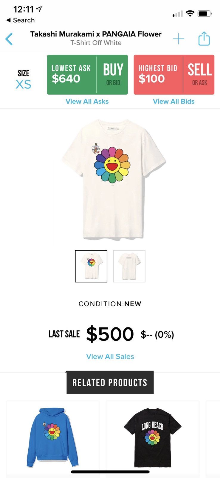 Louis Vuitton x Takashi Murakami Flower T-Shirt In White