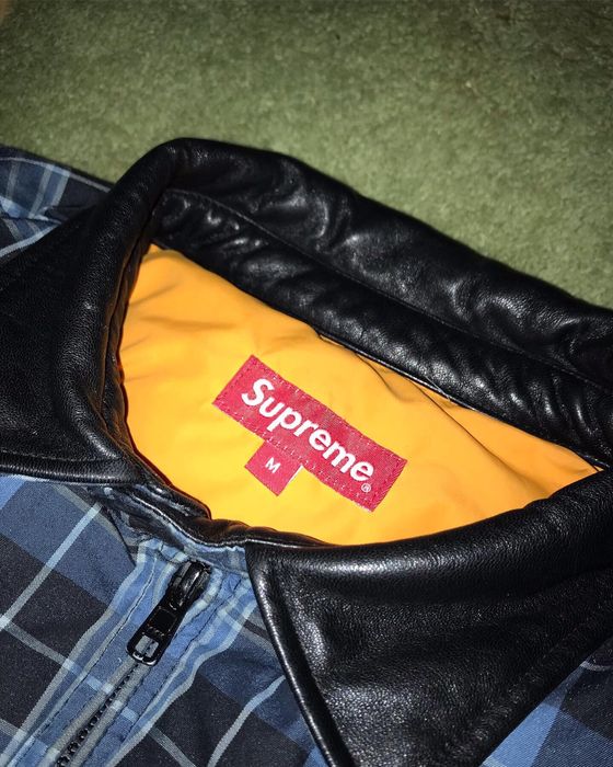 Supreme Supreme Leather Collar Puffy Jacket | Grailed