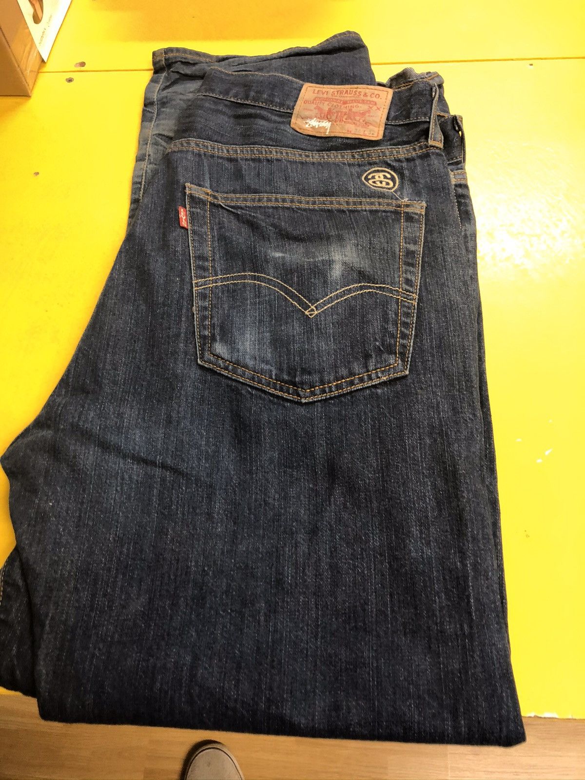 Stussy Ultra RARE Stussy x Levis collaborative denim jeans. | Grailed