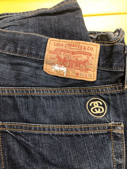 Stussy Ultra RARE Stussy x Levis collaborative denim jeans. | Grailed