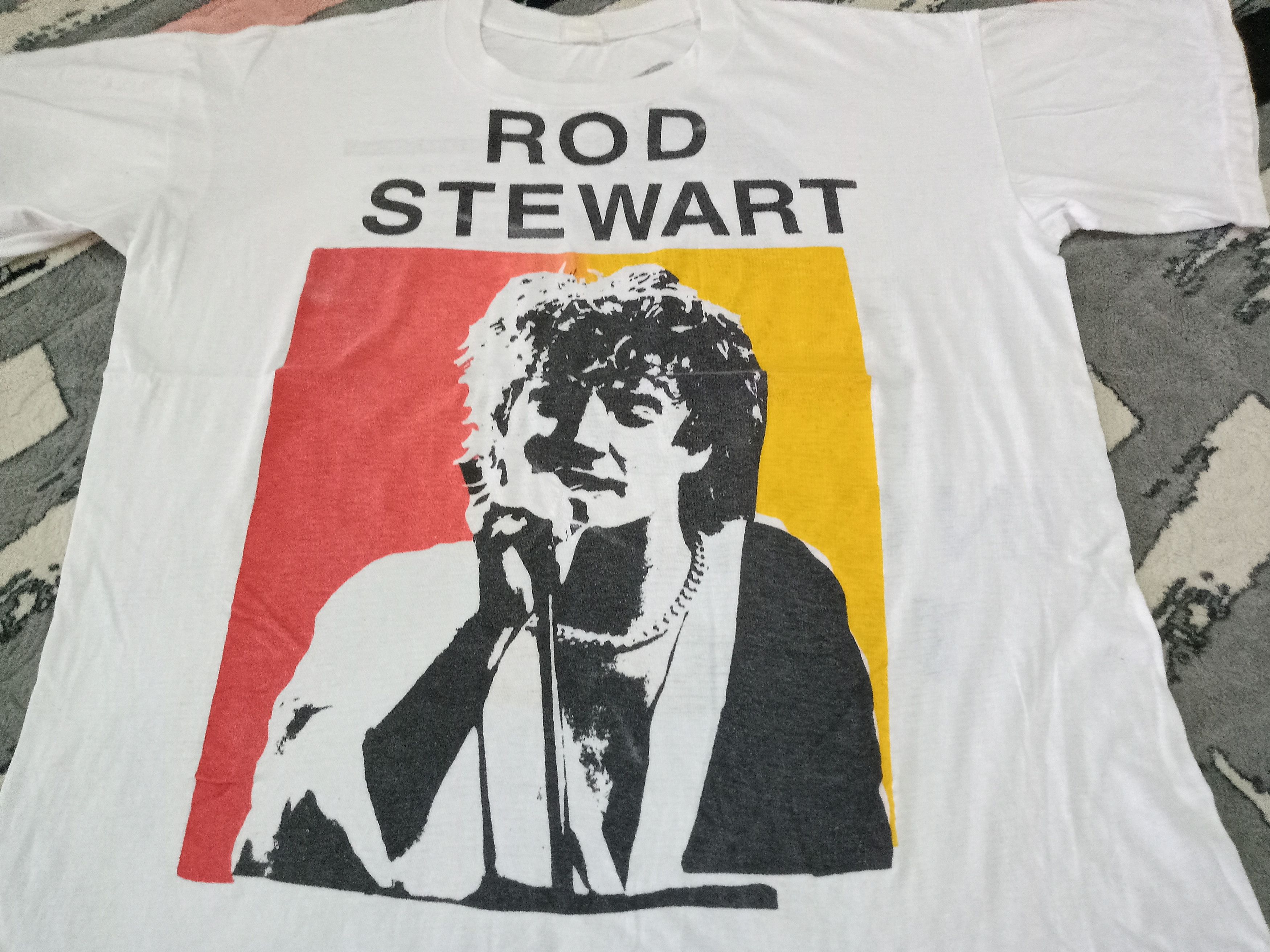 Vintage Rod Steward singer band t shirt