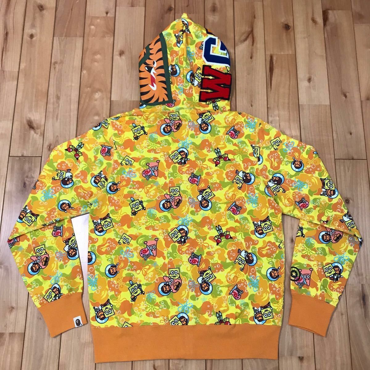 Bape 2014 SpongeBob × BAPE shark full zip hoodie ape Size US L / EU 52-54 / 3 - 5 Thumbnail