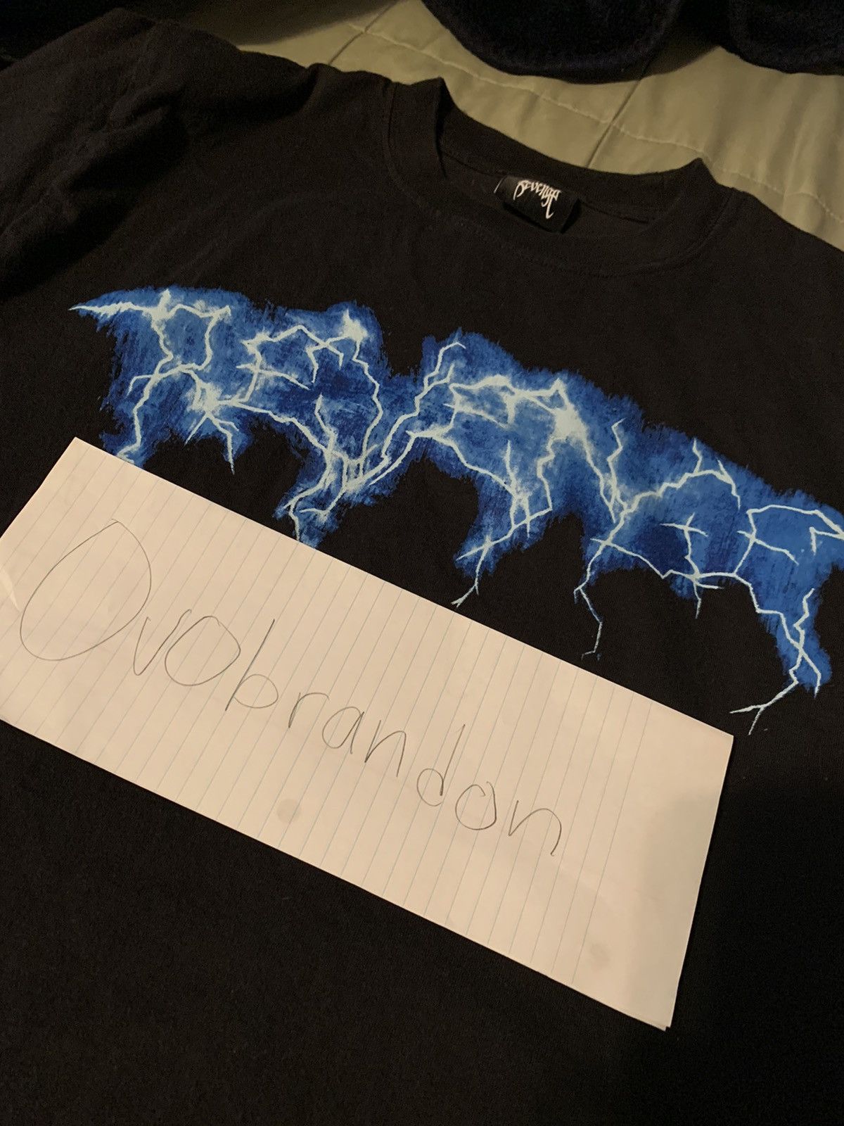 Vintage Revenge Blue Lightning Tee Grailed 5367