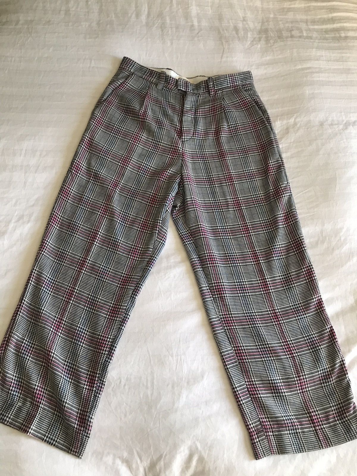 Bare Knuckles Bare Knuckles Plaid Oversized Pleated Trousers | Grailed