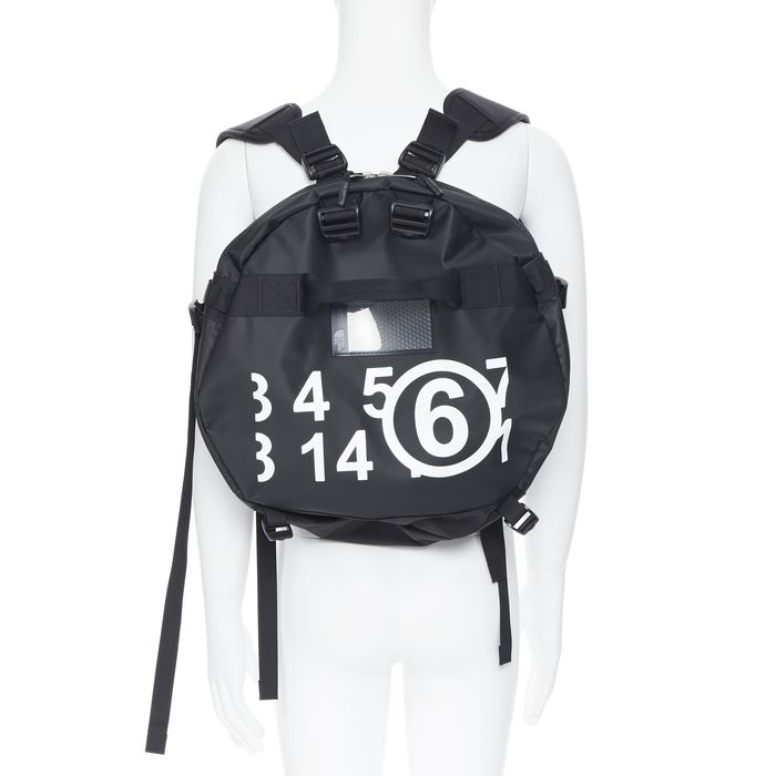 The North Face NEW MM6 Circle Base Camp black backpack | Grailed