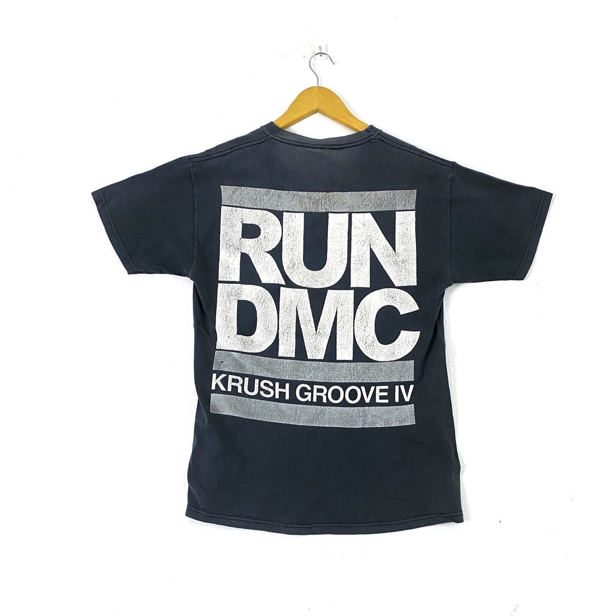 image of Vintage 90's Run Dmc Krush Groove Iv Nice T-Shirts in Black, Men's (Size Medium)