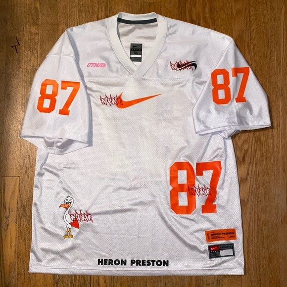 Nike Nike x Heron Preston Oversized Jersey White | Grailed