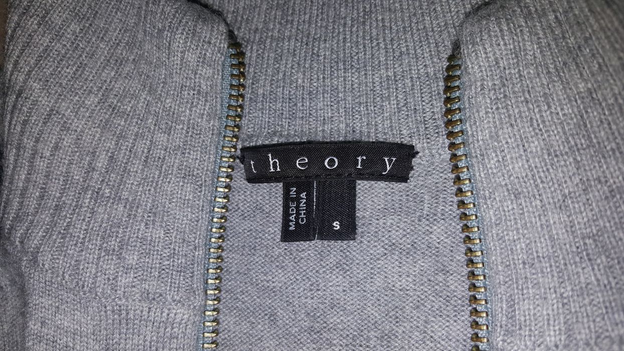 Theory Mock neck zip sweater | Grailed