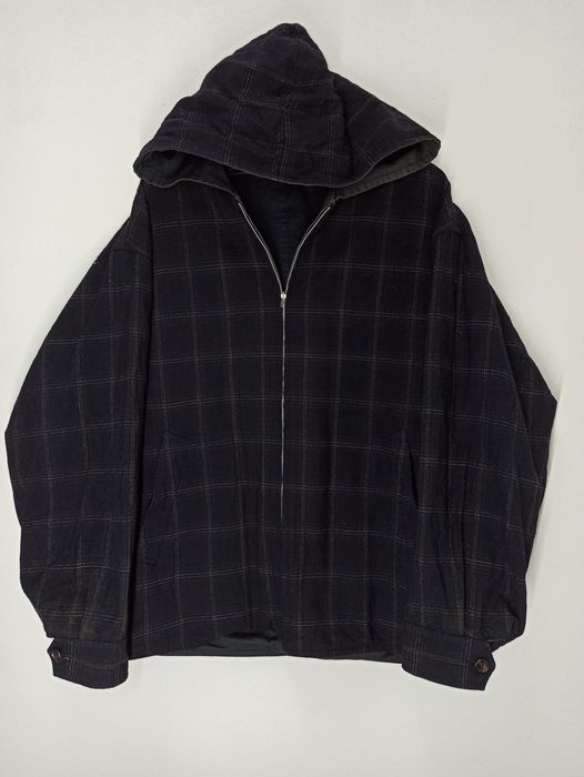 Comme des Garcons Reversible Hoodie Jacket Checkered and Chored | Grailed