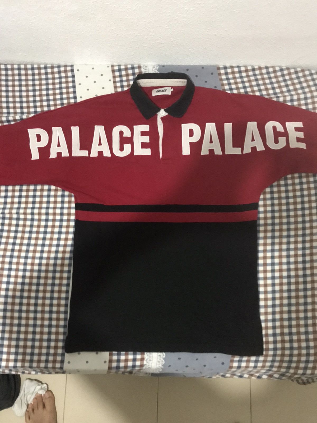 Palace Palace P2 Rugby Red Black | Grailed