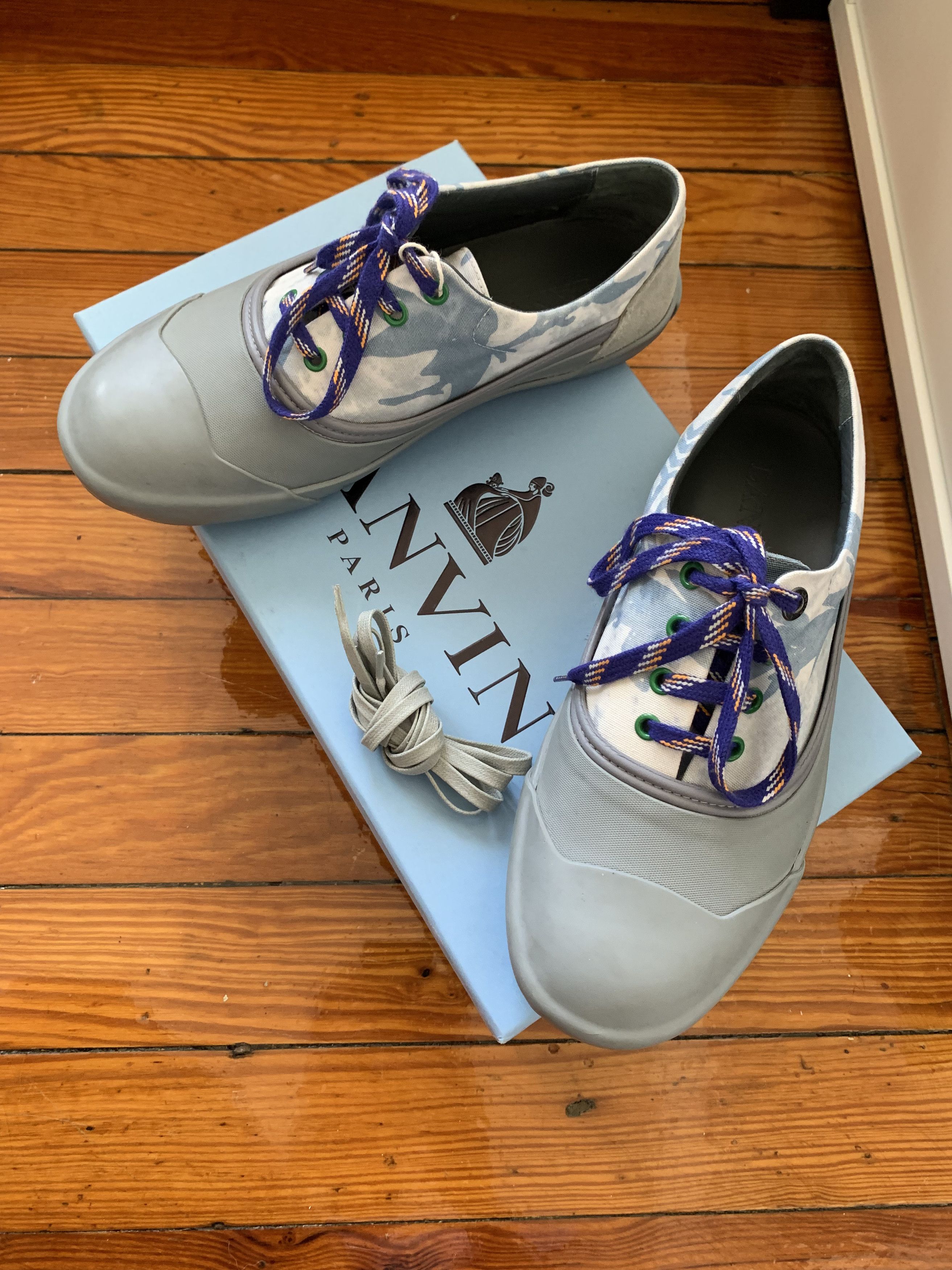 Lanvin Canvas Rubber toe Sneakers Grailed