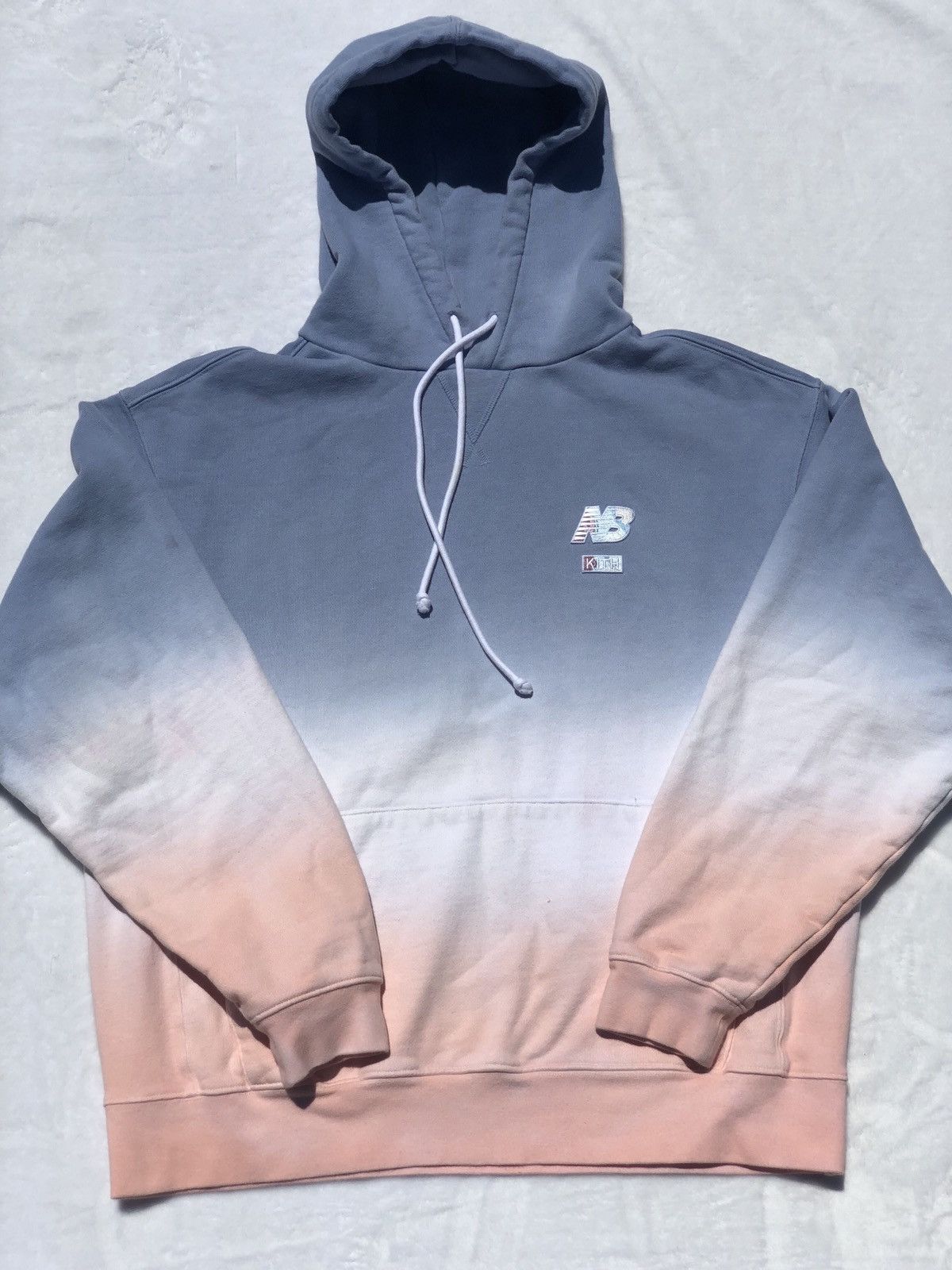 New Balance Kith X New Balance Williams III Hoodie Blue Ombre Grailed