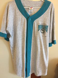 Russell Authentic Andre Dawson Florida Marlins Jersey Vtg 90s MLB Diamond 48