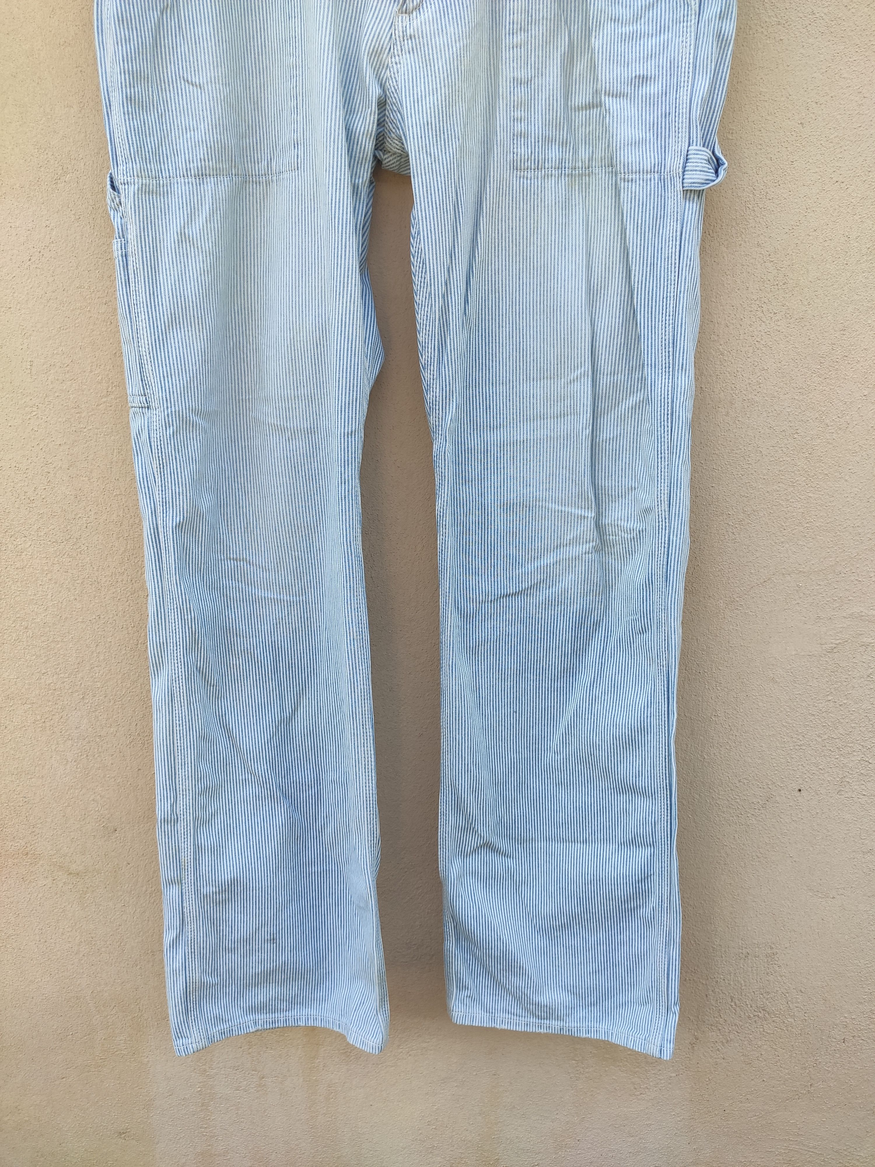 Japanese Brand Uniqlo hickory workwear pants Size US 35 - 3 Thumbnail