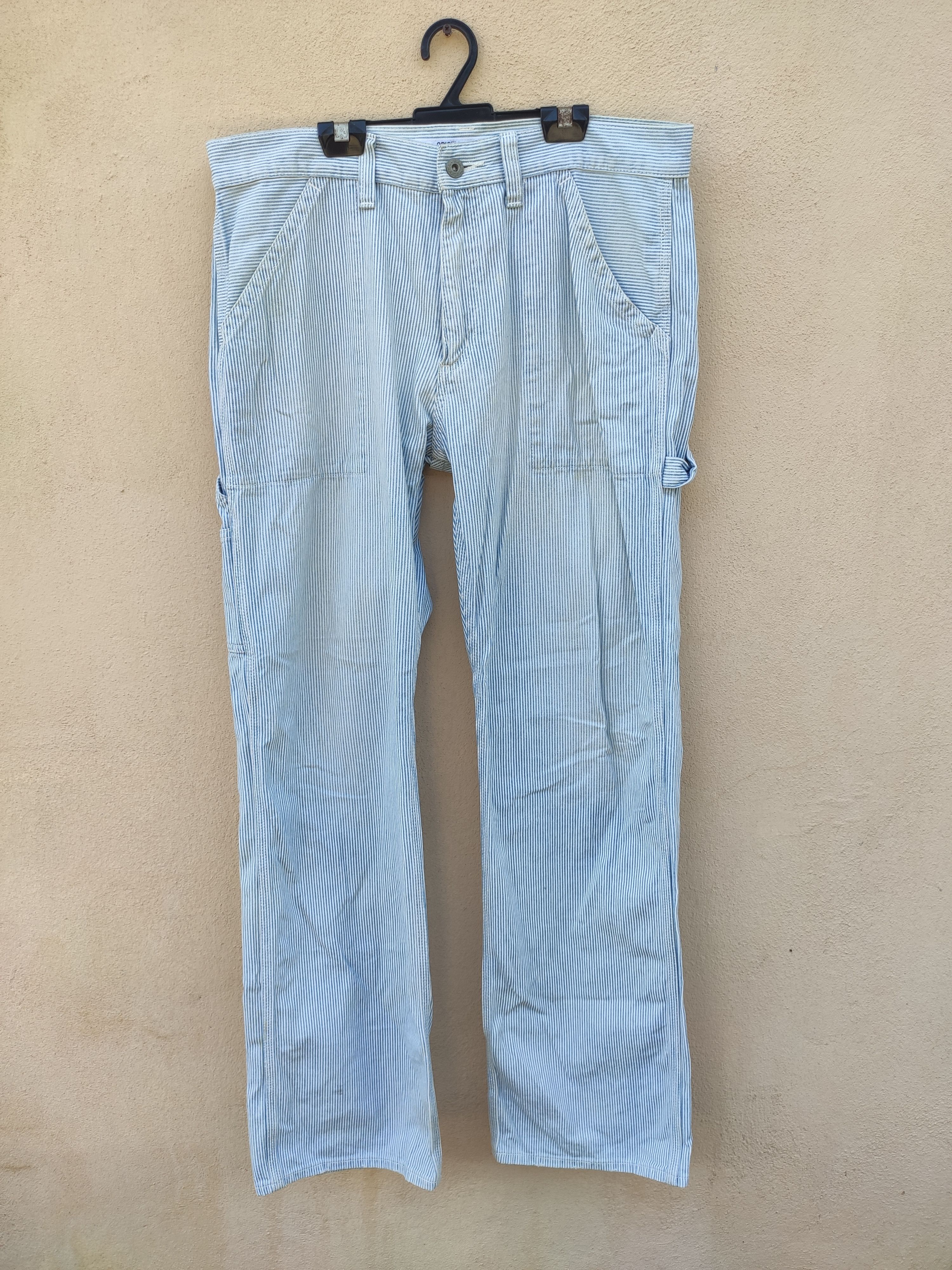 Japanese Brand Uniqlo hickory workwear pants Size US 35 - 1 Thumbnail