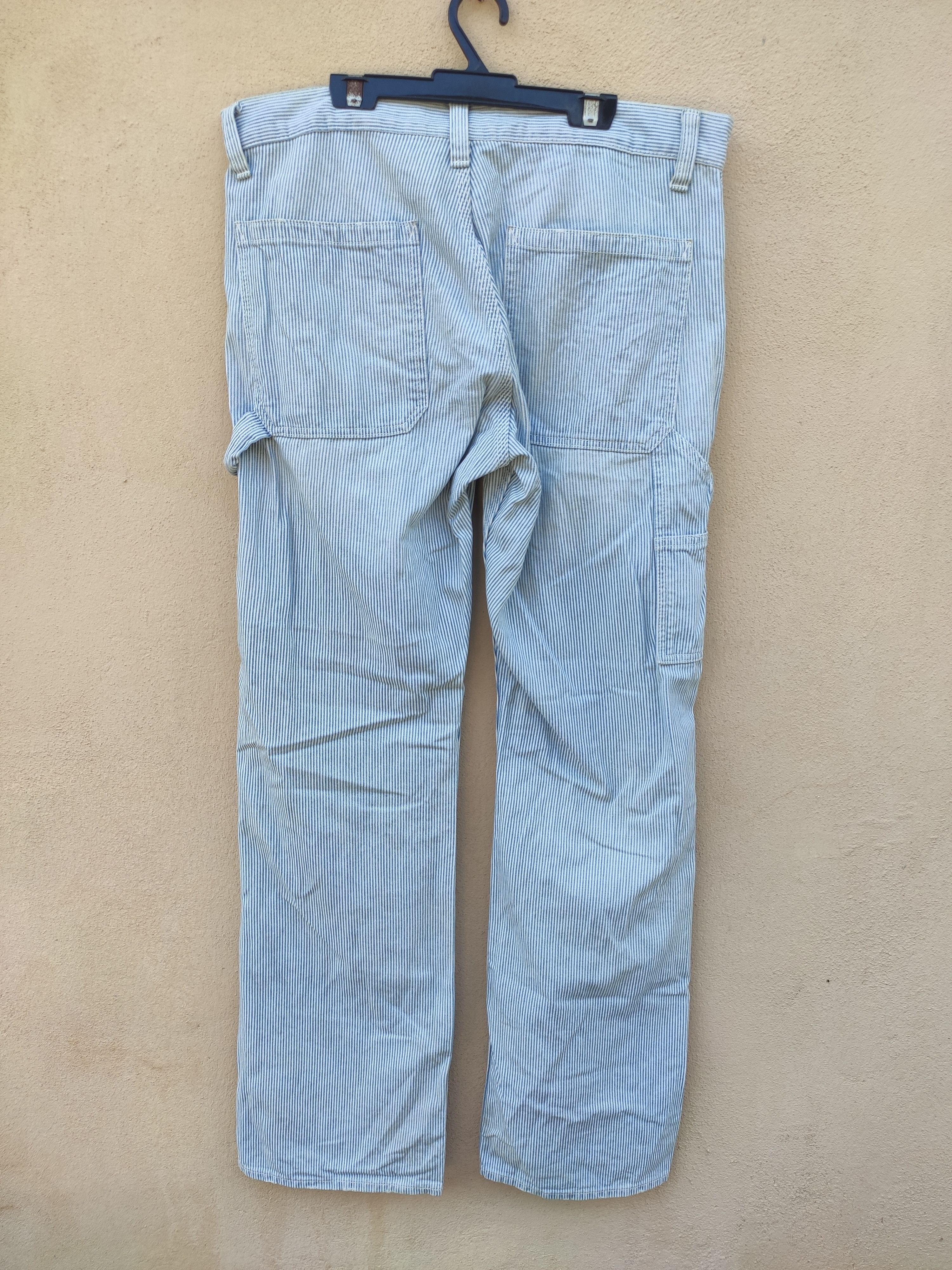 Japanese Brand Uniqlo hickory workwear pants Size US 35 - 4 Thumbnail