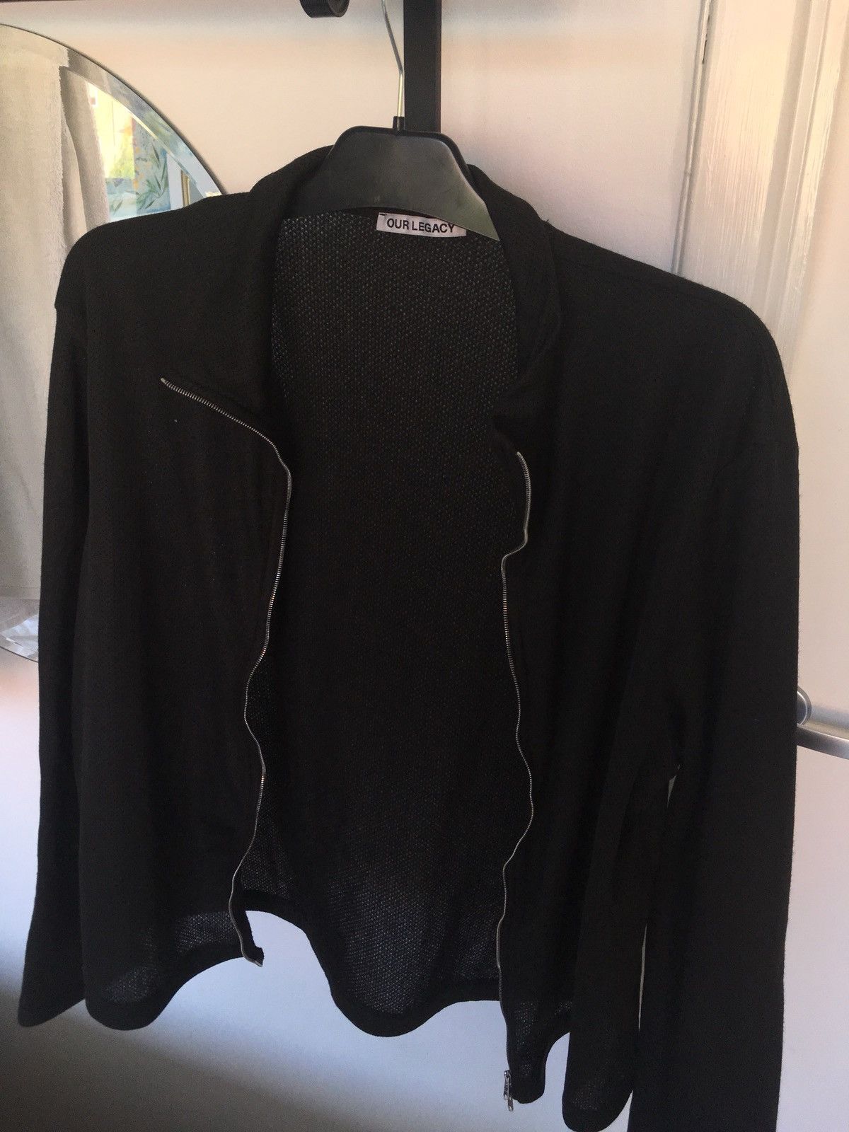 Our Legacy Our Legacy Shrunken Full Zip Blouson Solotex Black 