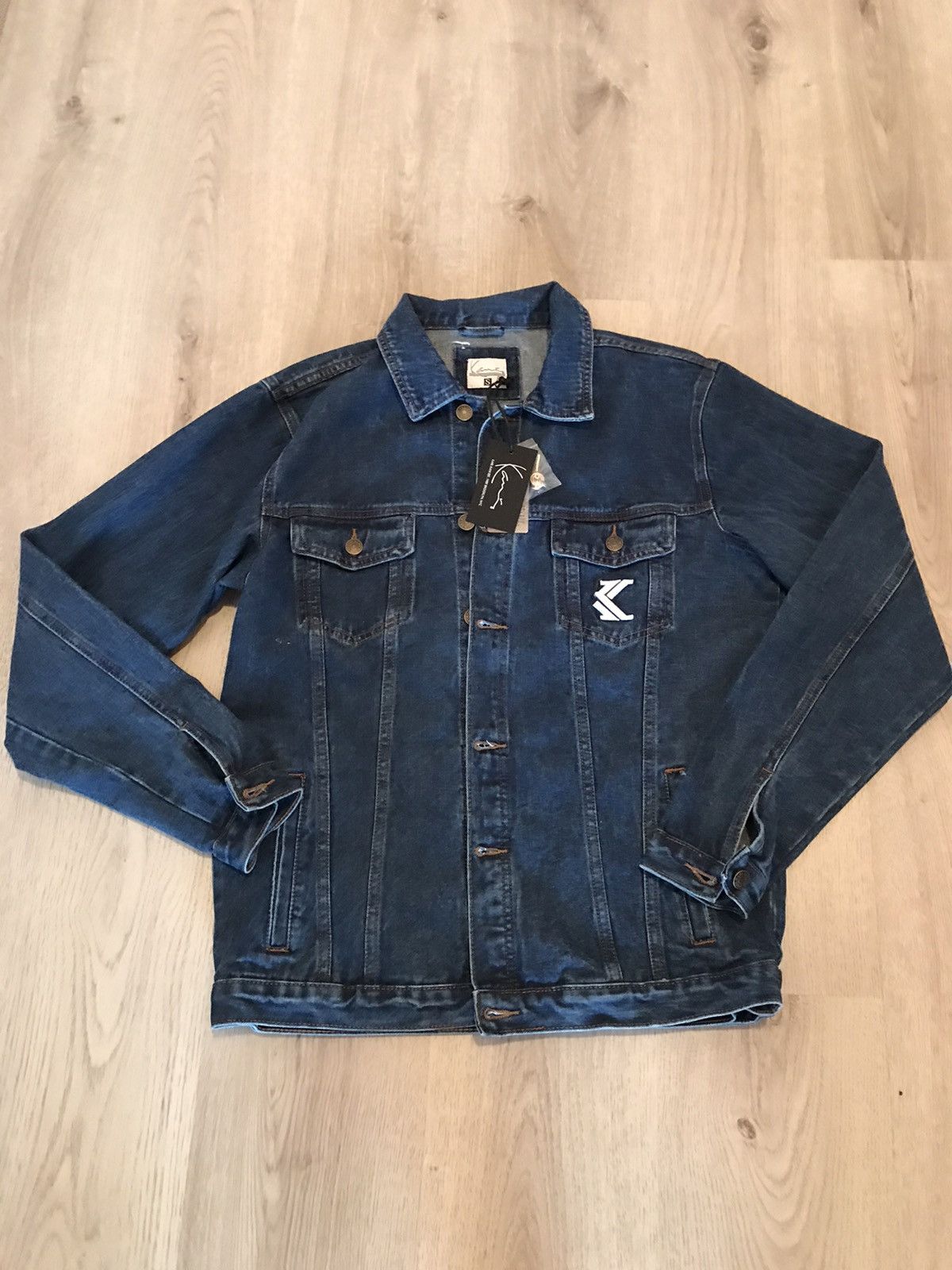 Vintage Karl Kani Jeans men’s dark denim jean online jacket size XL