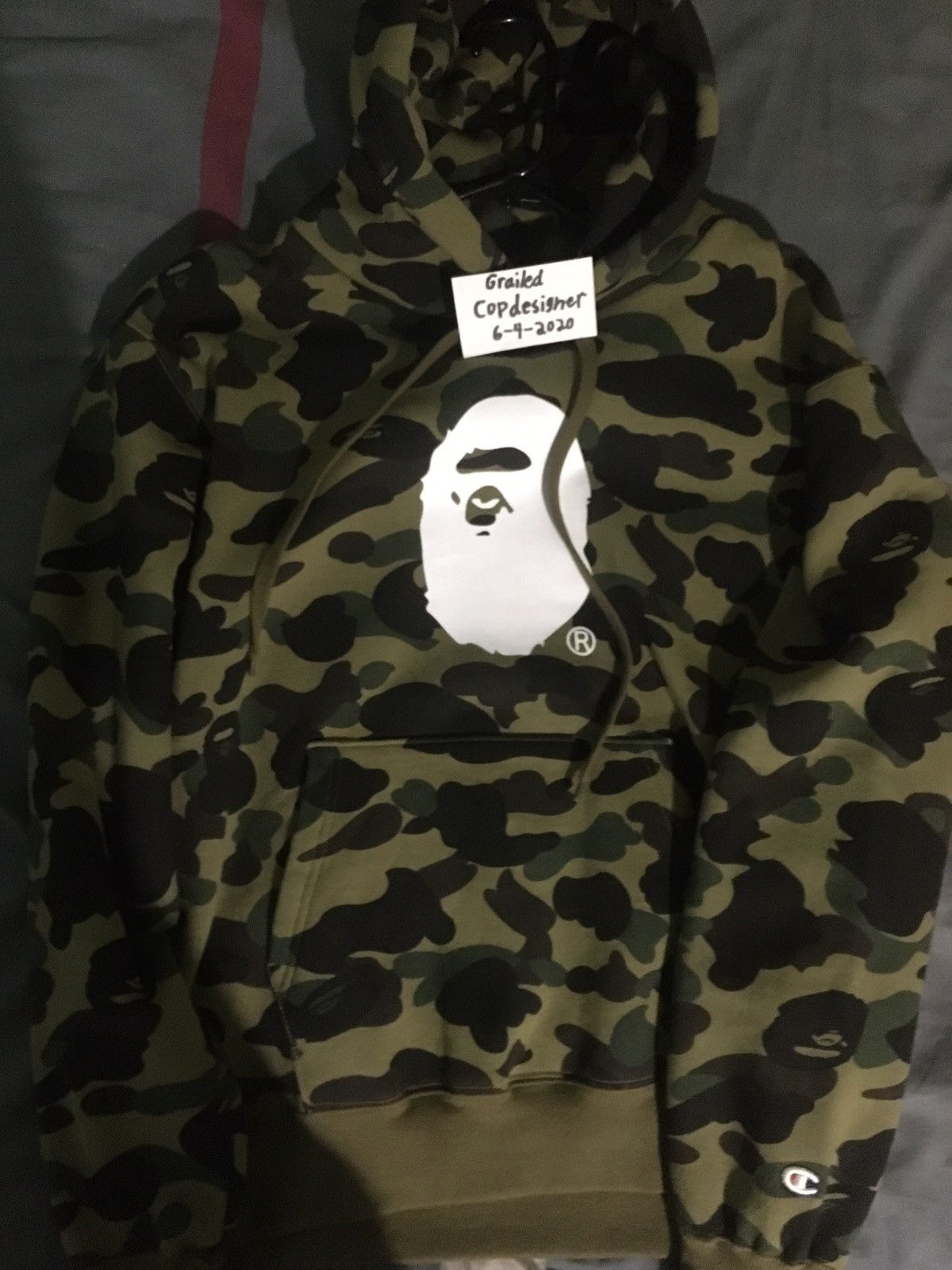 BAPE 1st Camo Shark Face Mask (FW19) Green