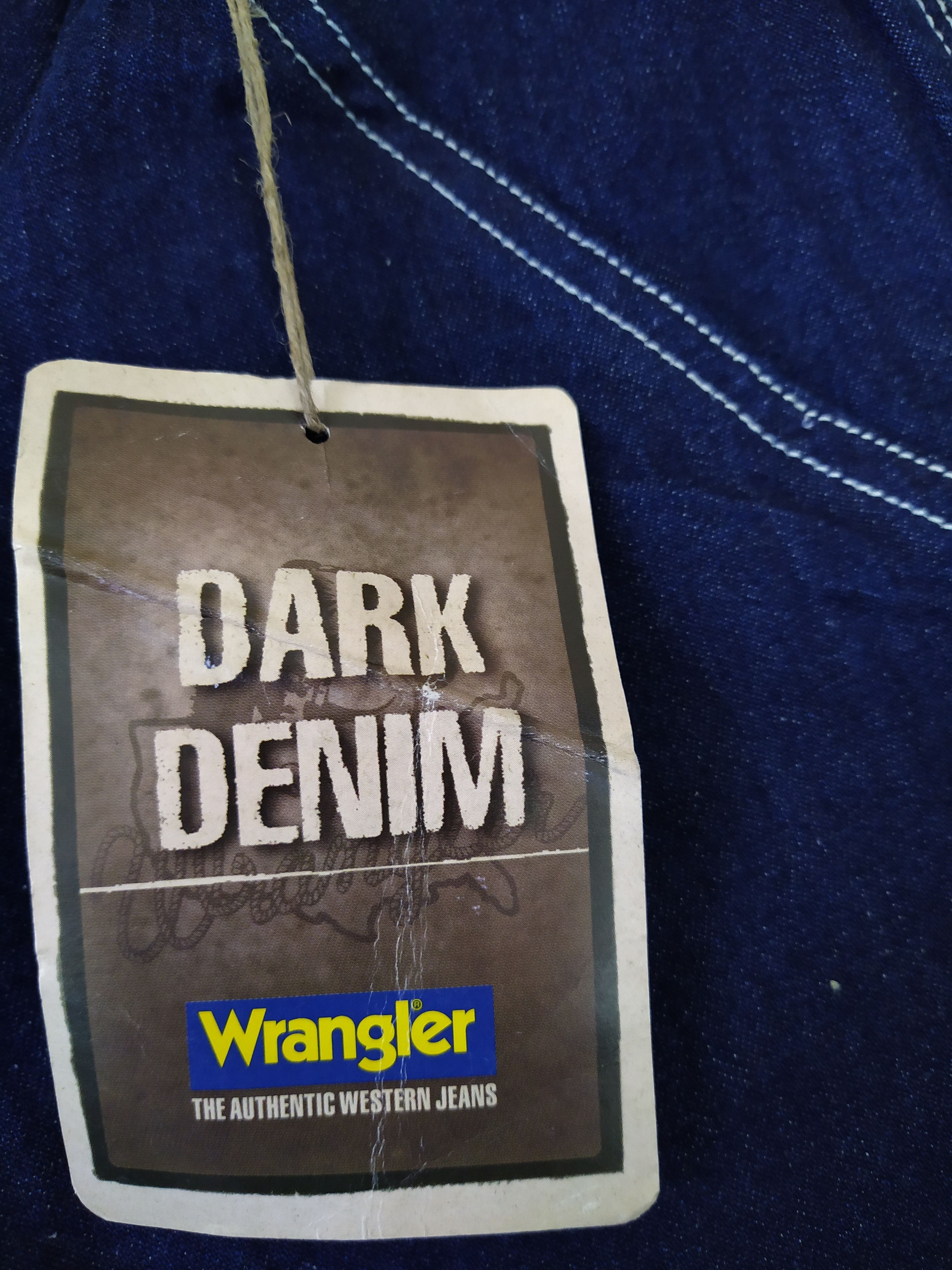 Vintage × Wrangler 90s DARK DENIM WRANGLER PAINTER (B288) Size US 26 / EU 42 - 8 Thumbnail