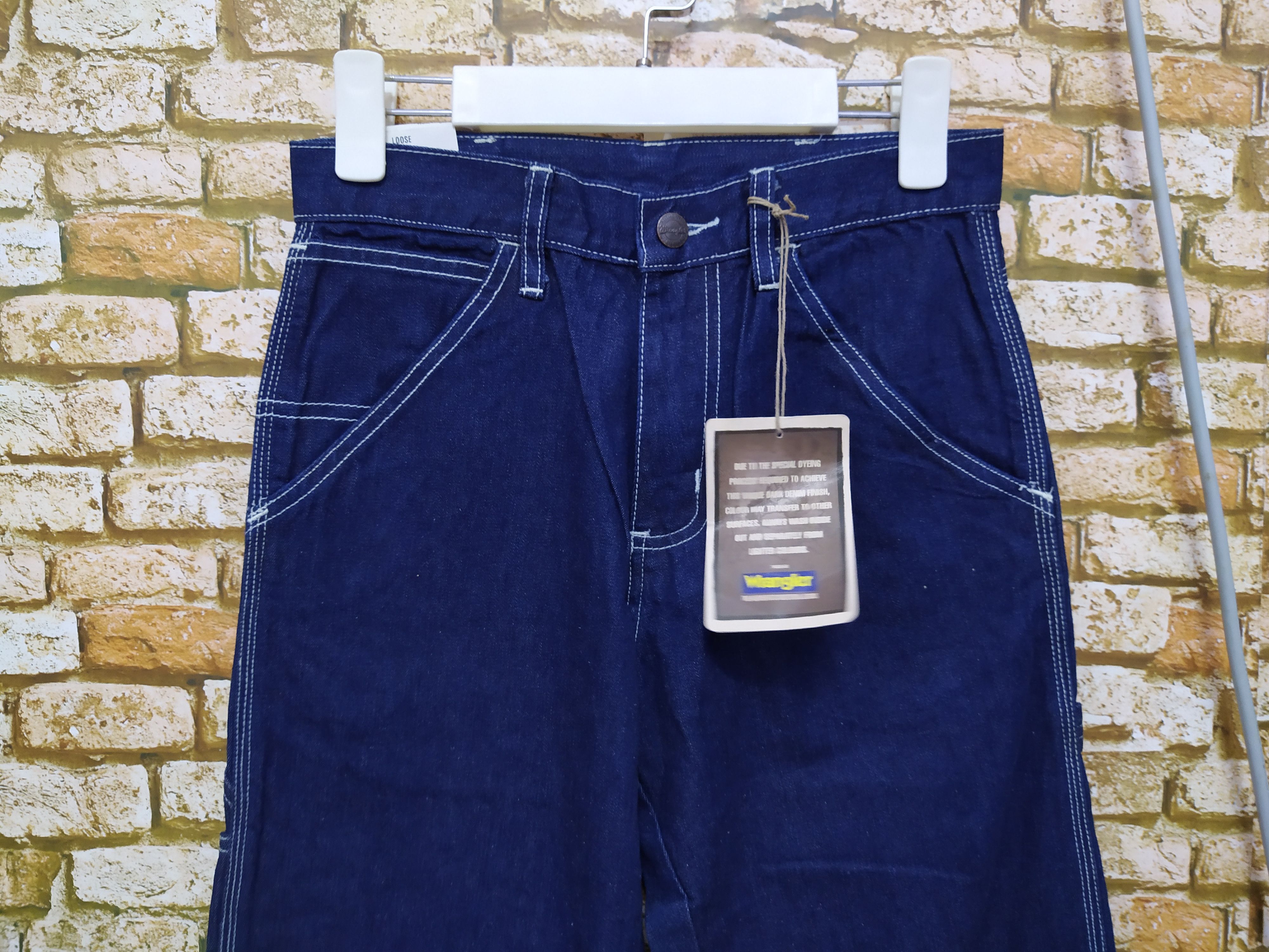 Vintage × Wrangler 90s DARK DENIM WRANGLER PAINTER (B288) Size US 26 / EU 42 - 3 Thumbnail