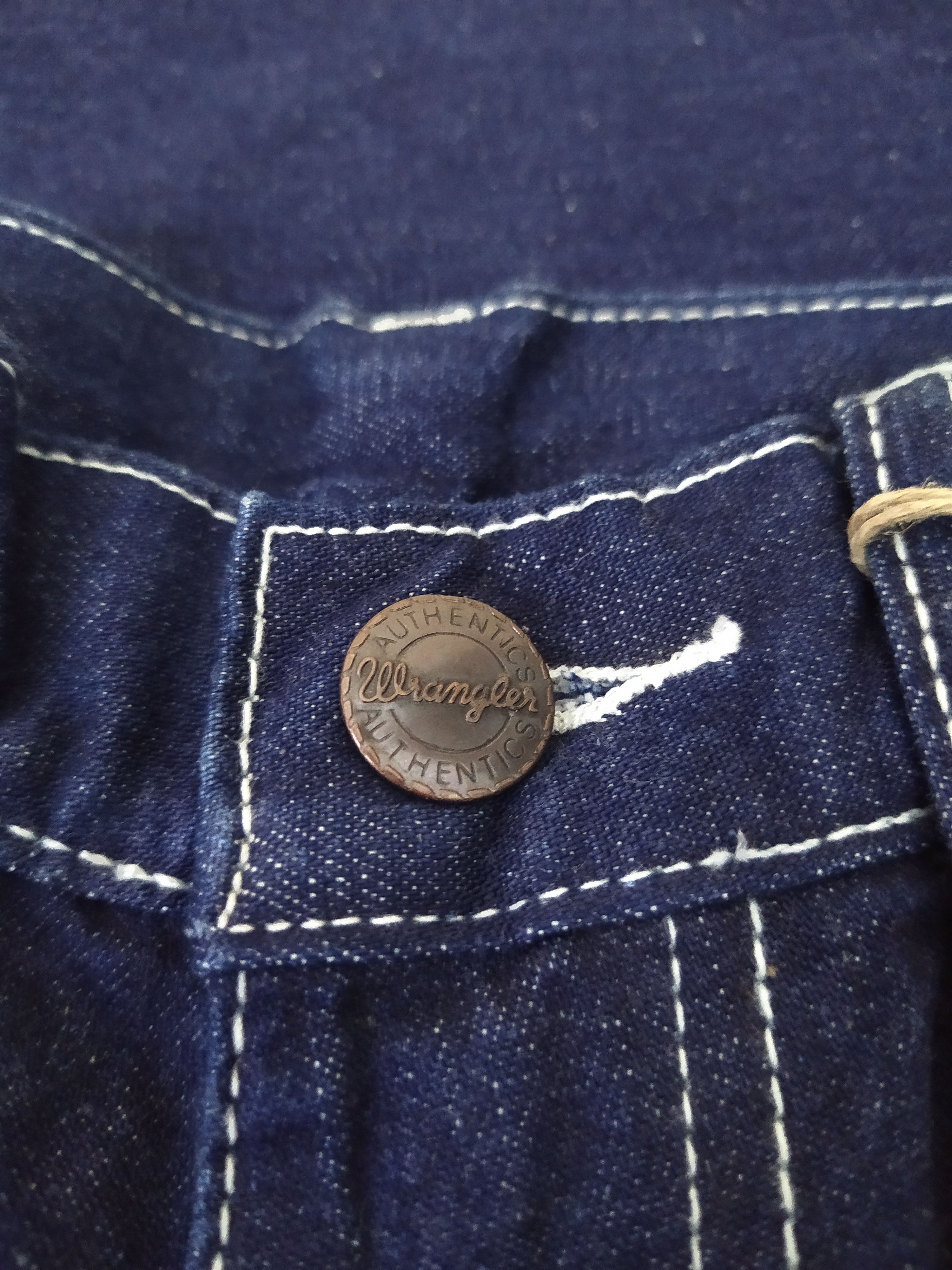 Vintage × Wrangler 90s DARK DENIM WRANGLER PAINTER (B288) Size US 26 / EU 42 - 5 Thumbnail