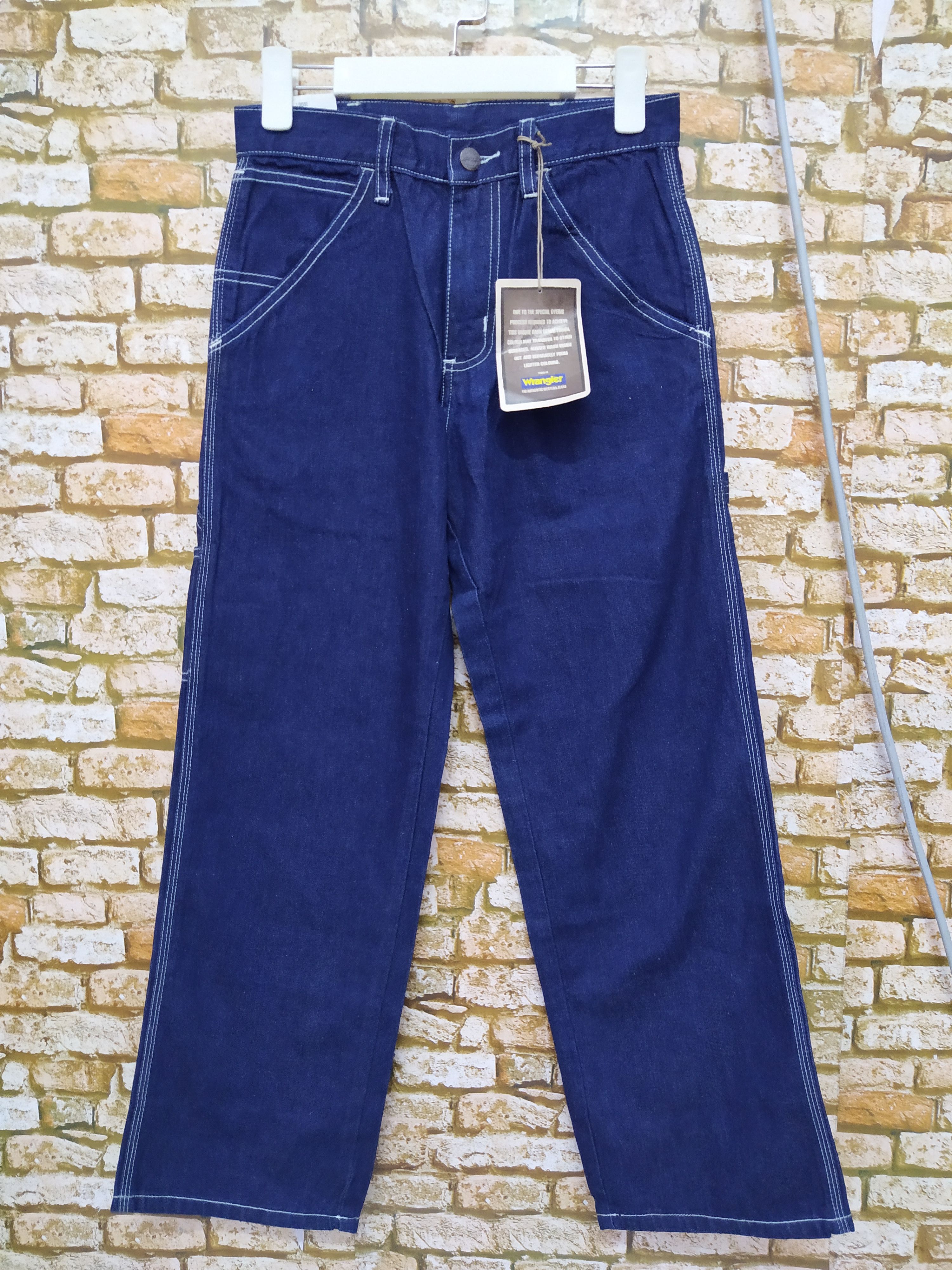 Vintage × Wrangler 90s DARK DENIM WRANGLER PAINTER (B288) Size US 26 / EU 42 - 2 Thumbnail