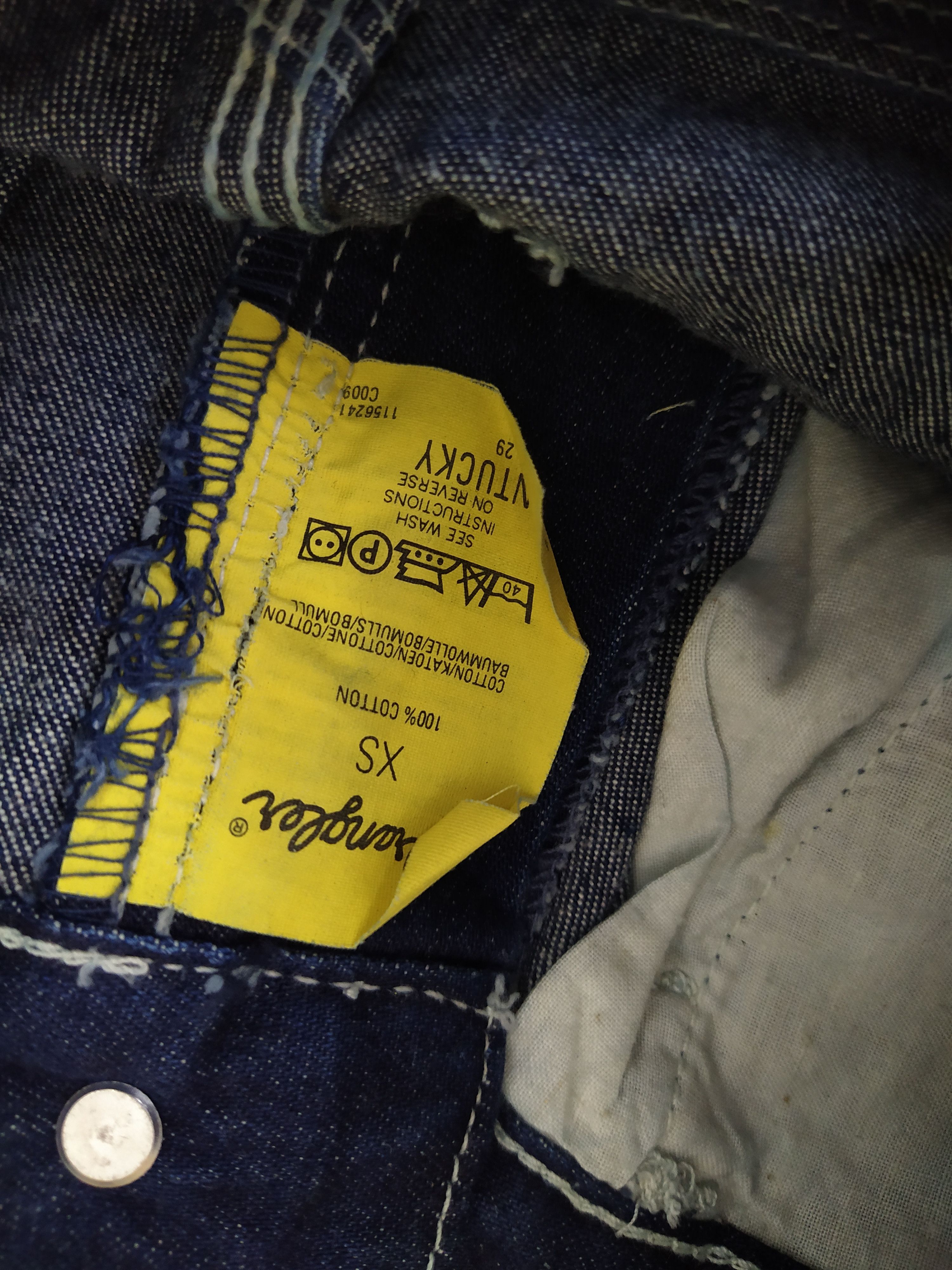 Vintage × Wrangler 90s DARK DENIM WRANGLER PAINTER (B288) Size US 26 / EU 42 - 9 Thumbnail
