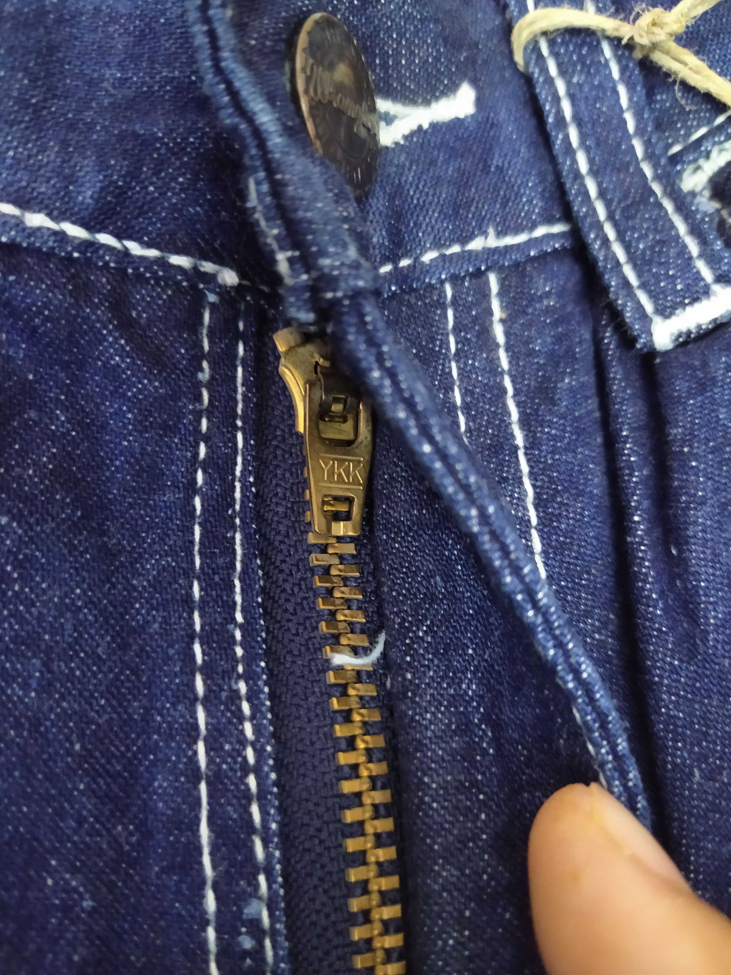 Vintage × Wrangler 90s DARK DENIM WRANGLER PAINTER (B288) Size US 26 / EU 42 - 6 Thumbnail