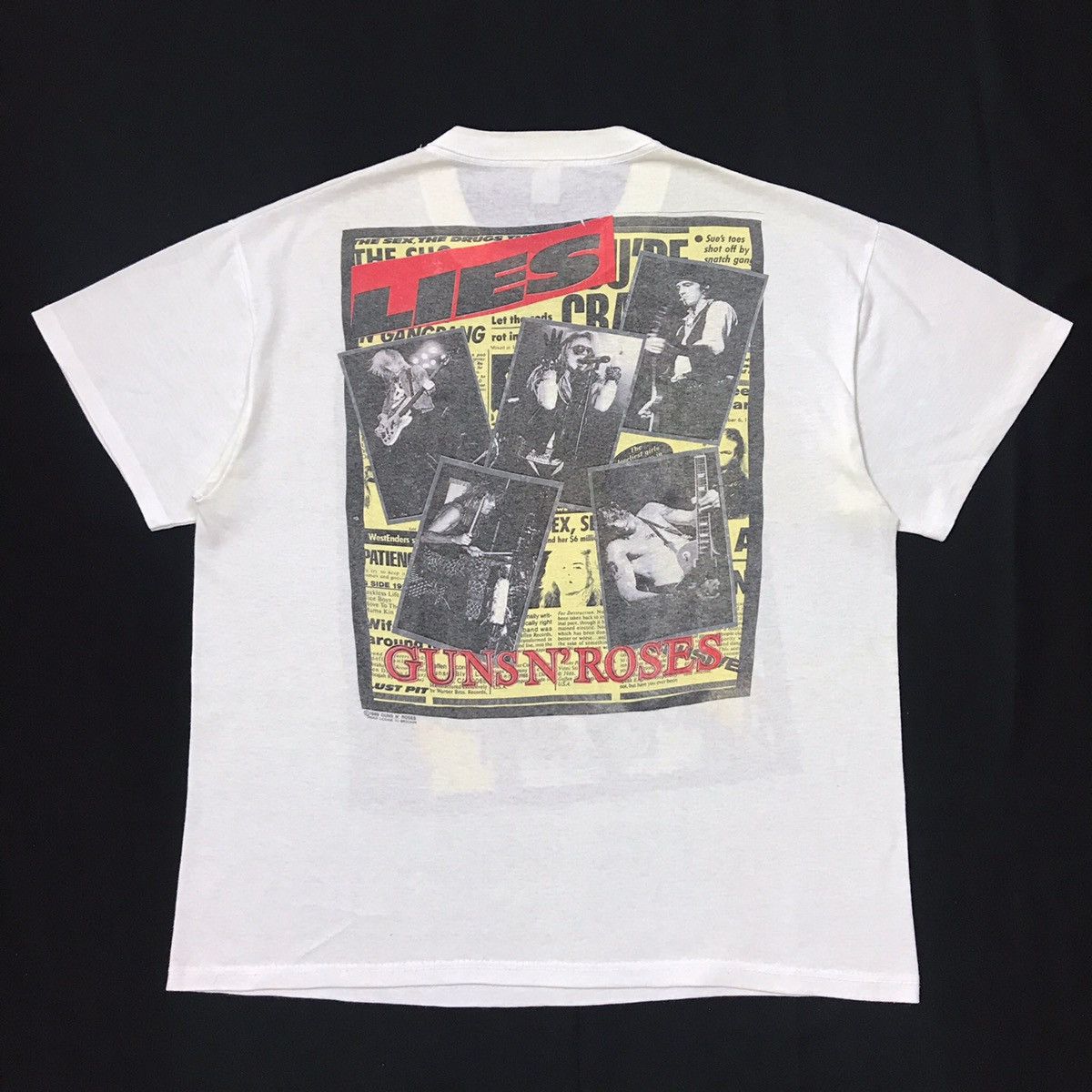 Band Tees × Brockum × Guns N Roses Vintage 1989 Gun & Roses 