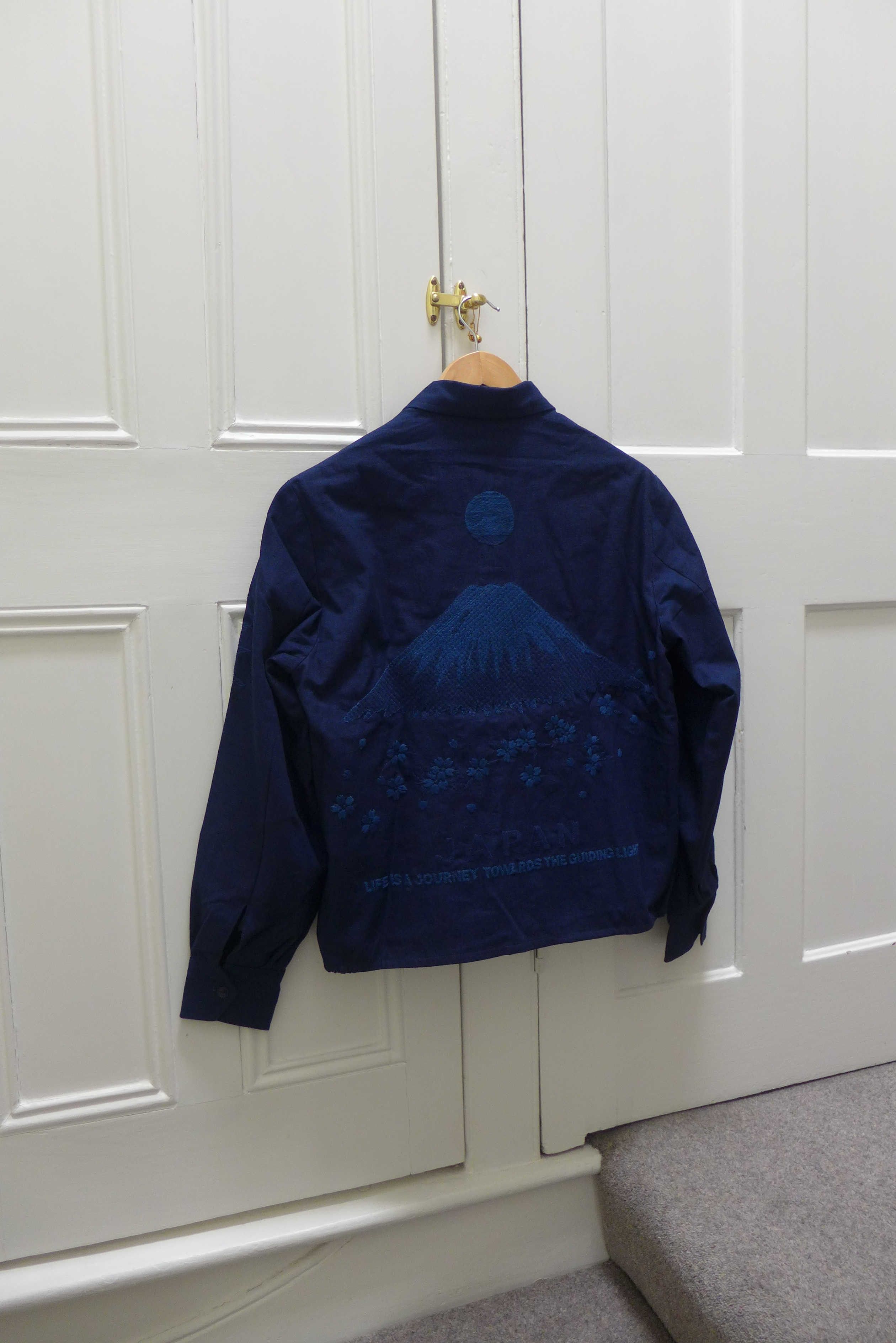 Blue Blue Japan Mt Fuji & Sakura Indigo Jacket