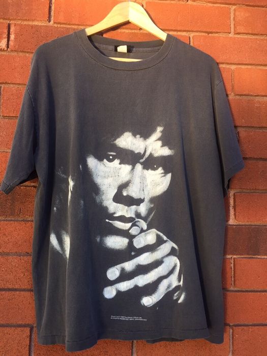 Vintage Vintage 90s Faded Black Bruce Lee Changes T Shirt | Grailed