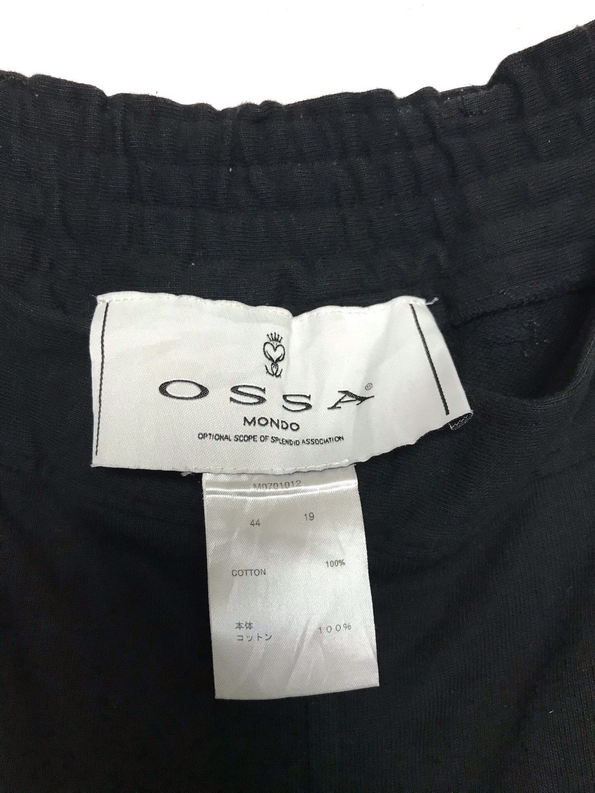 Japanese Brand Ossa Mondo Full zip Black Pants Size US 33 - 4 Thumbnail