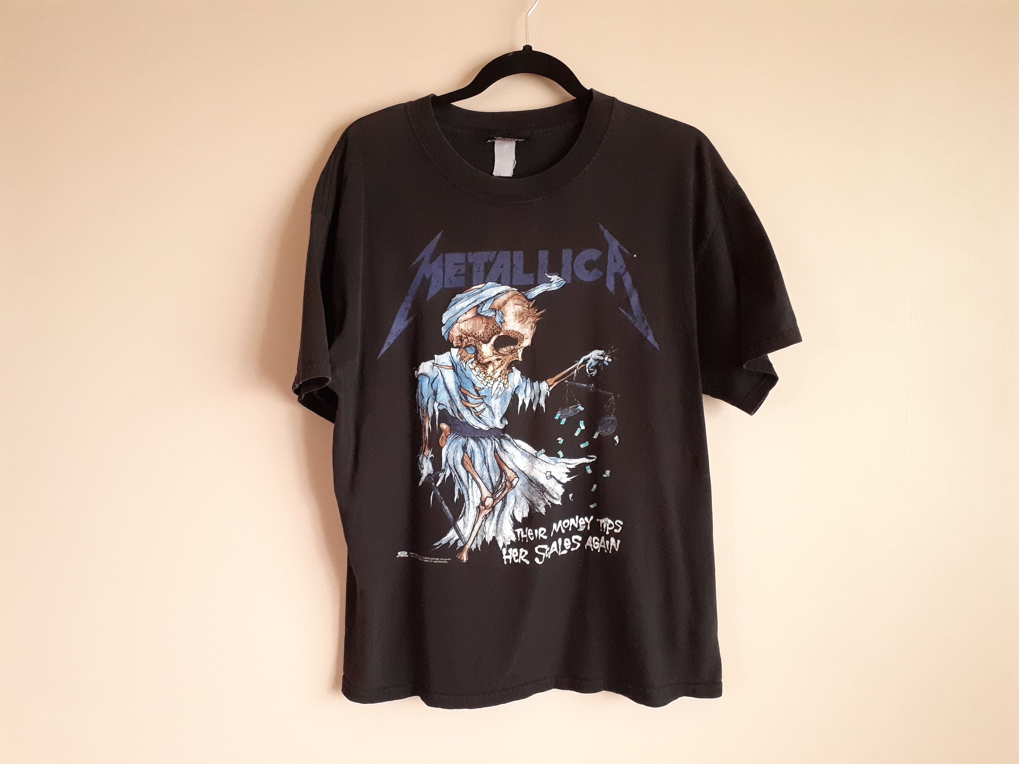 Band Tees × Vintage vintage metallica their money tips her scales again Size US L / EU 52-54 / 3 - 1 Thumbnail