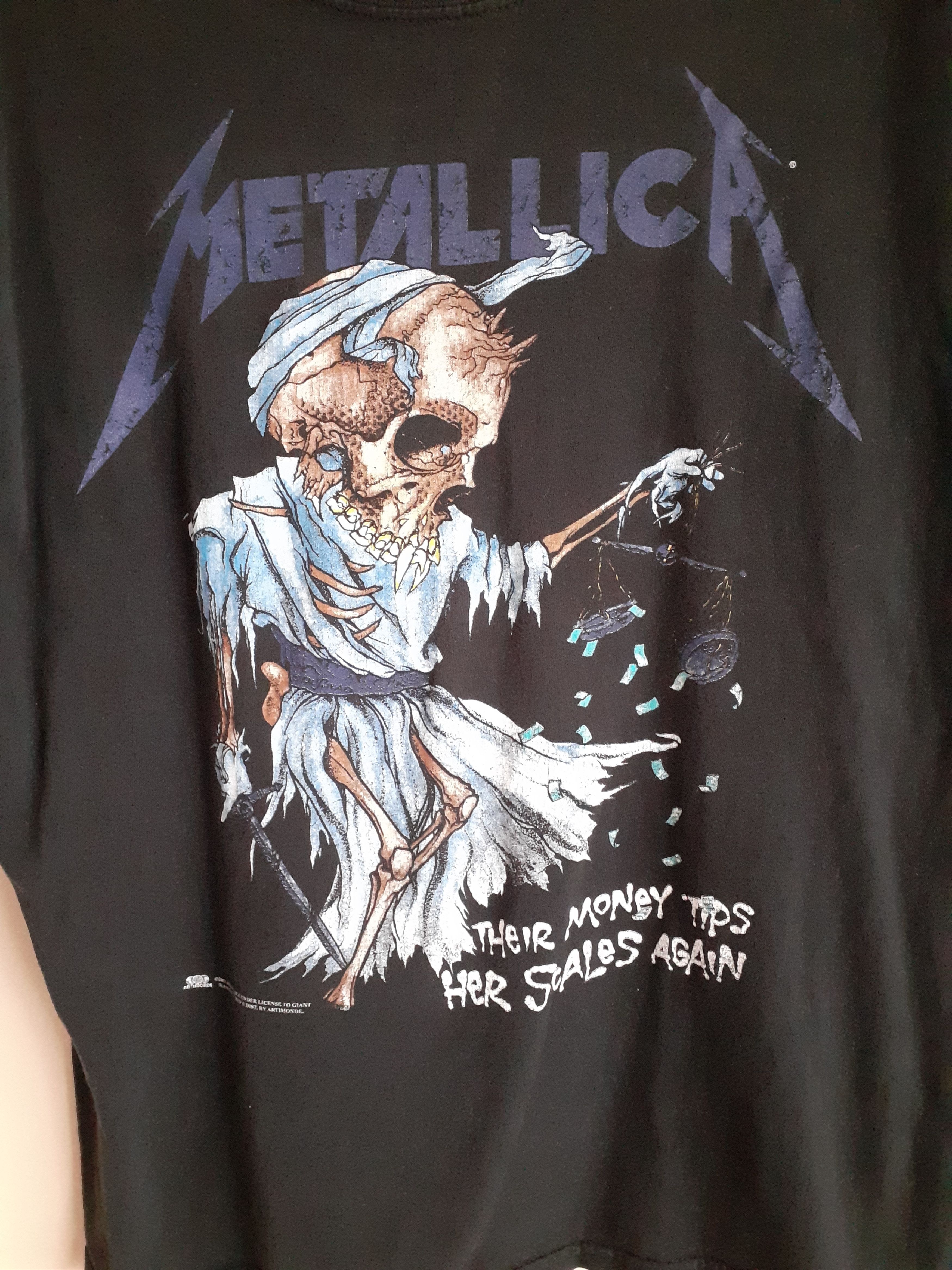 Band Tees × Vintage vintage metallica their money tips her scales again Size US L / EU 52-54 / 3 - 2 Thumbnail