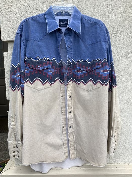 Vintage Vintage 1970’s Wrangler Western Button Up shirt Country | Grailed