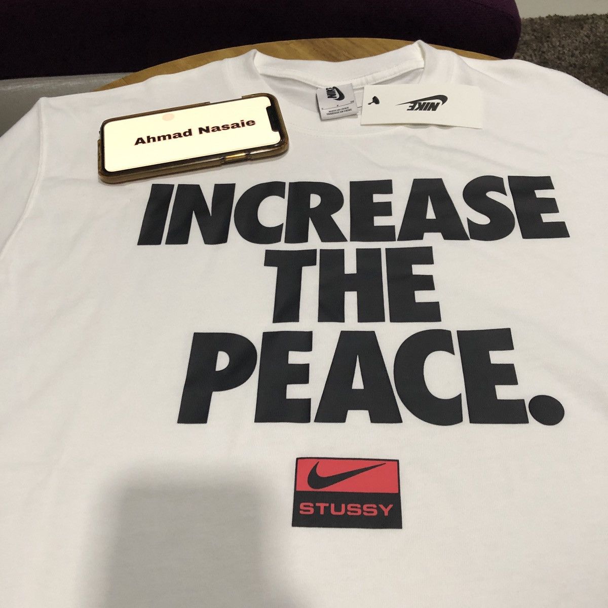 Nike Stussy x Nike Increase The Peace Tee | Grailed