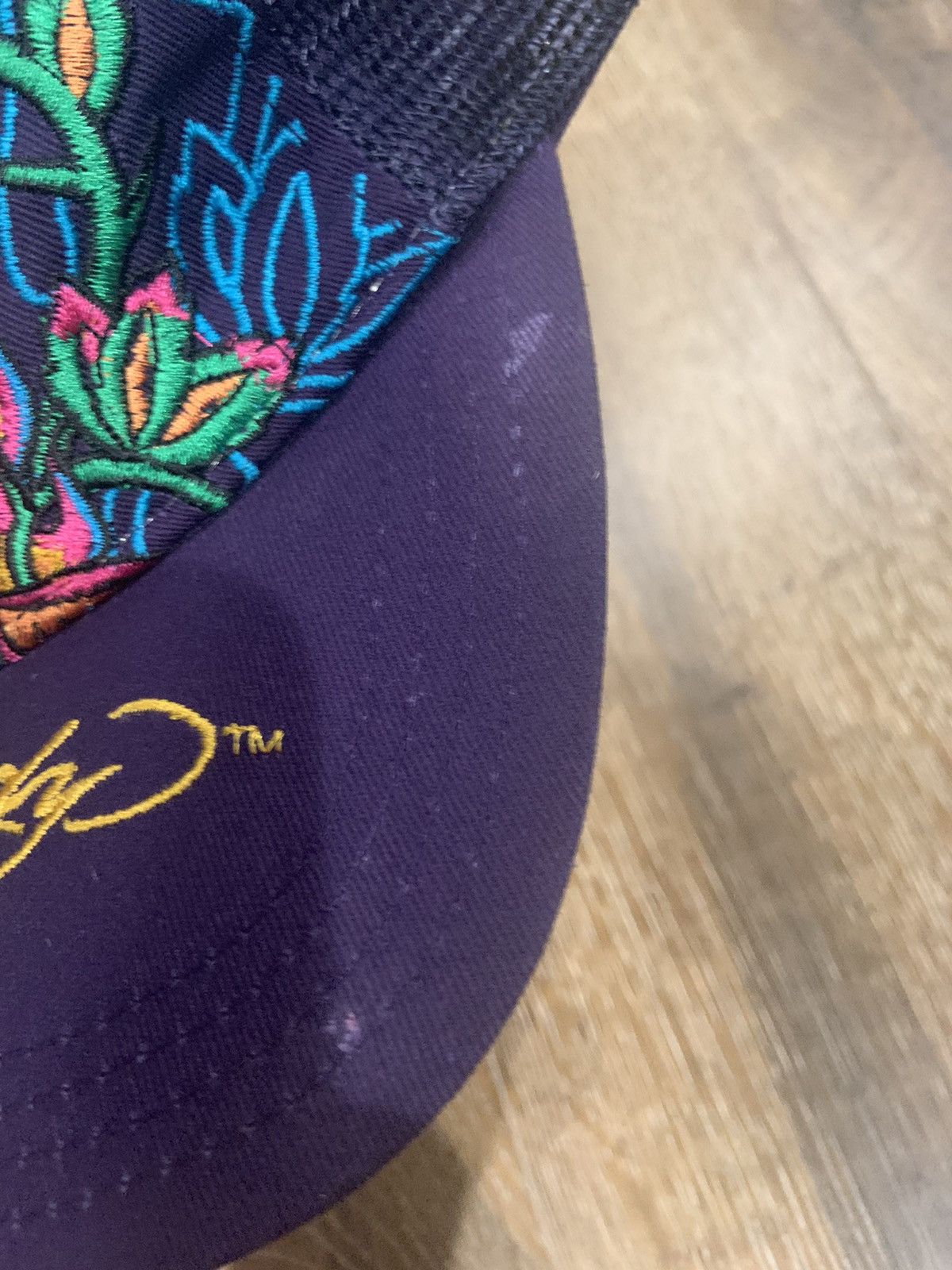 Christian Audigier Ed Hardy Skull Purple Trucker Size ONE SIZE - 5 Thumbnail