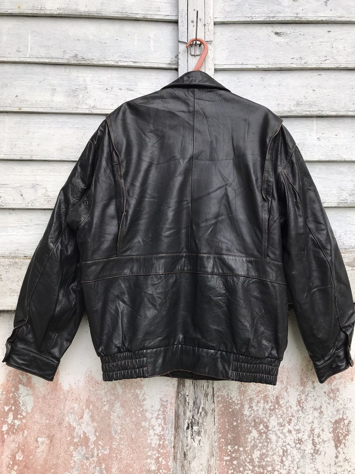 Vintage Sub Urban French Mode A-2 Leather Bomber Jacket