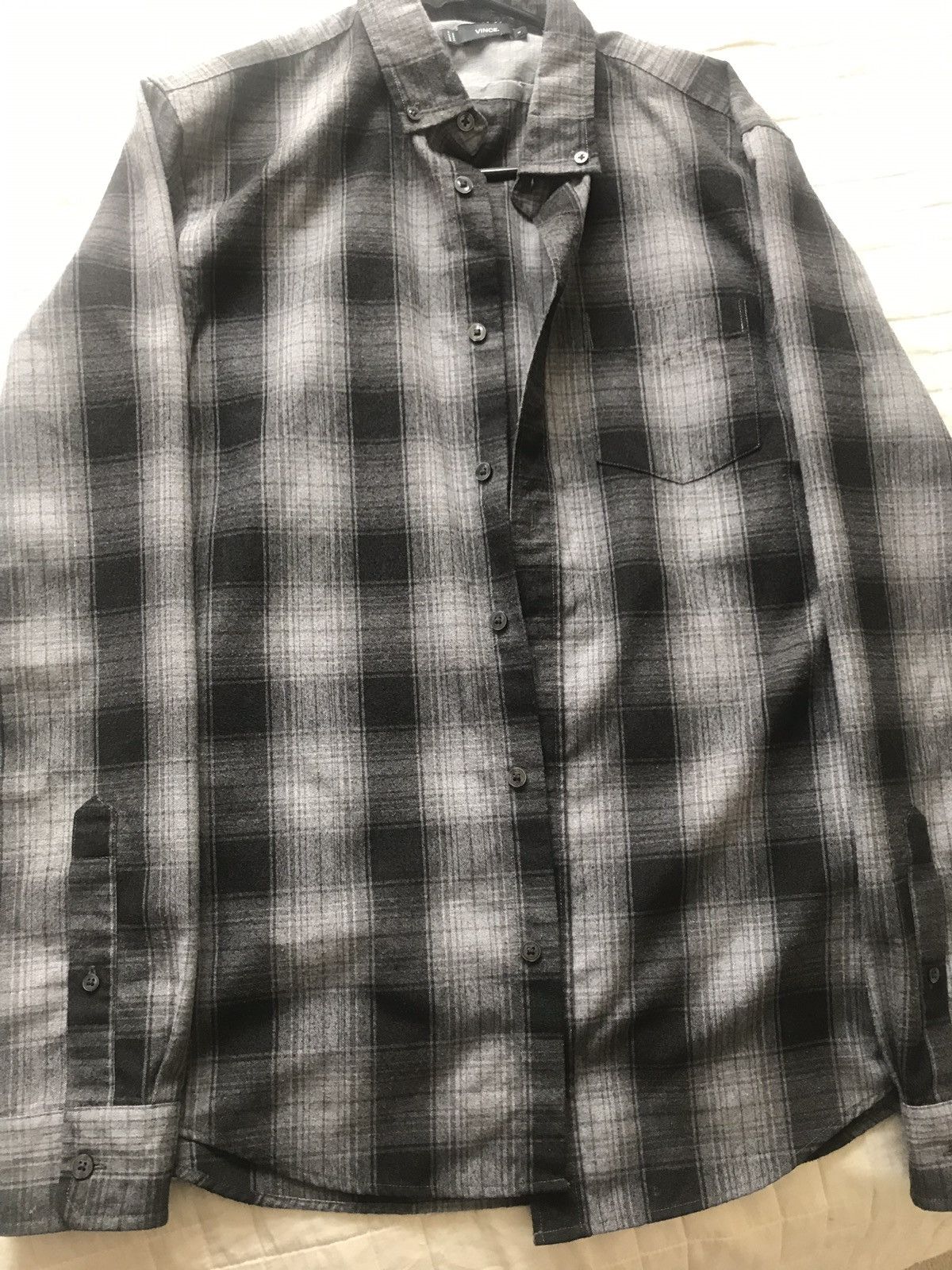 Vince Grey Shadowplaid Flannel Size US S / EU 44-46 / 1 - 3 Thumbnail