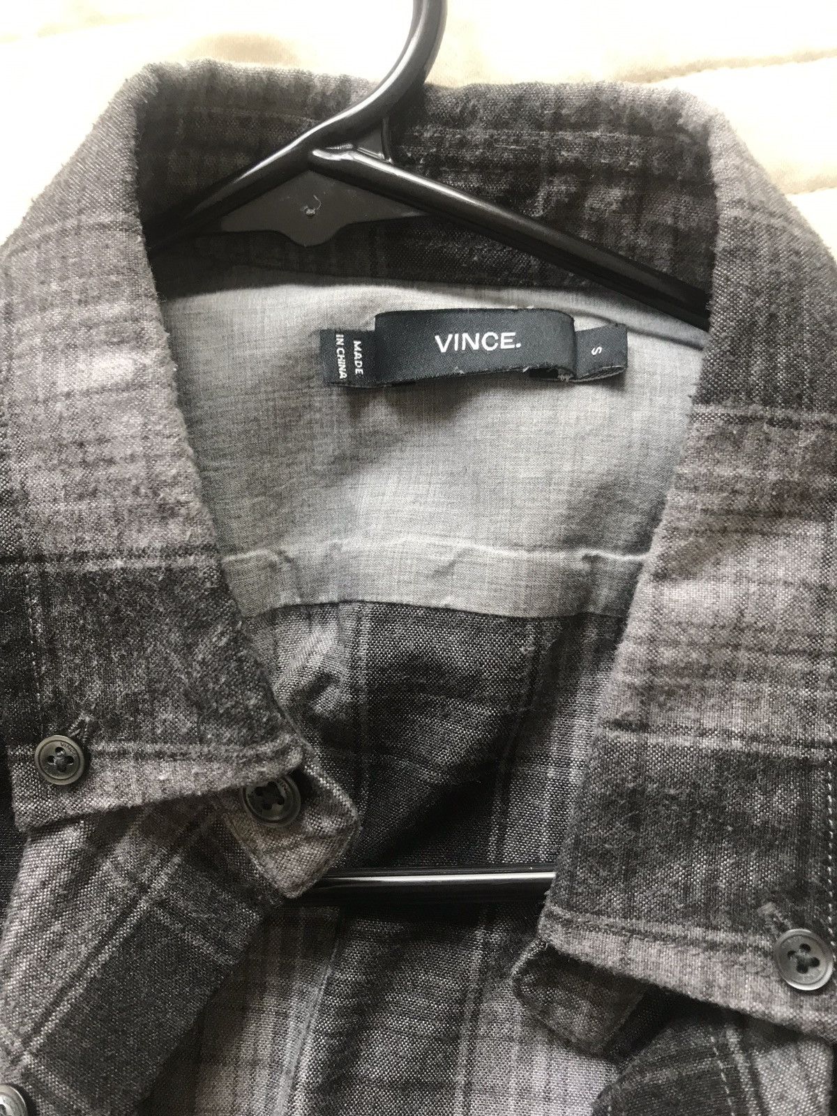 Vince Grey Shadowplaid Flannel Size US S / EU 44-46 / 1 - 2 Thumbnail