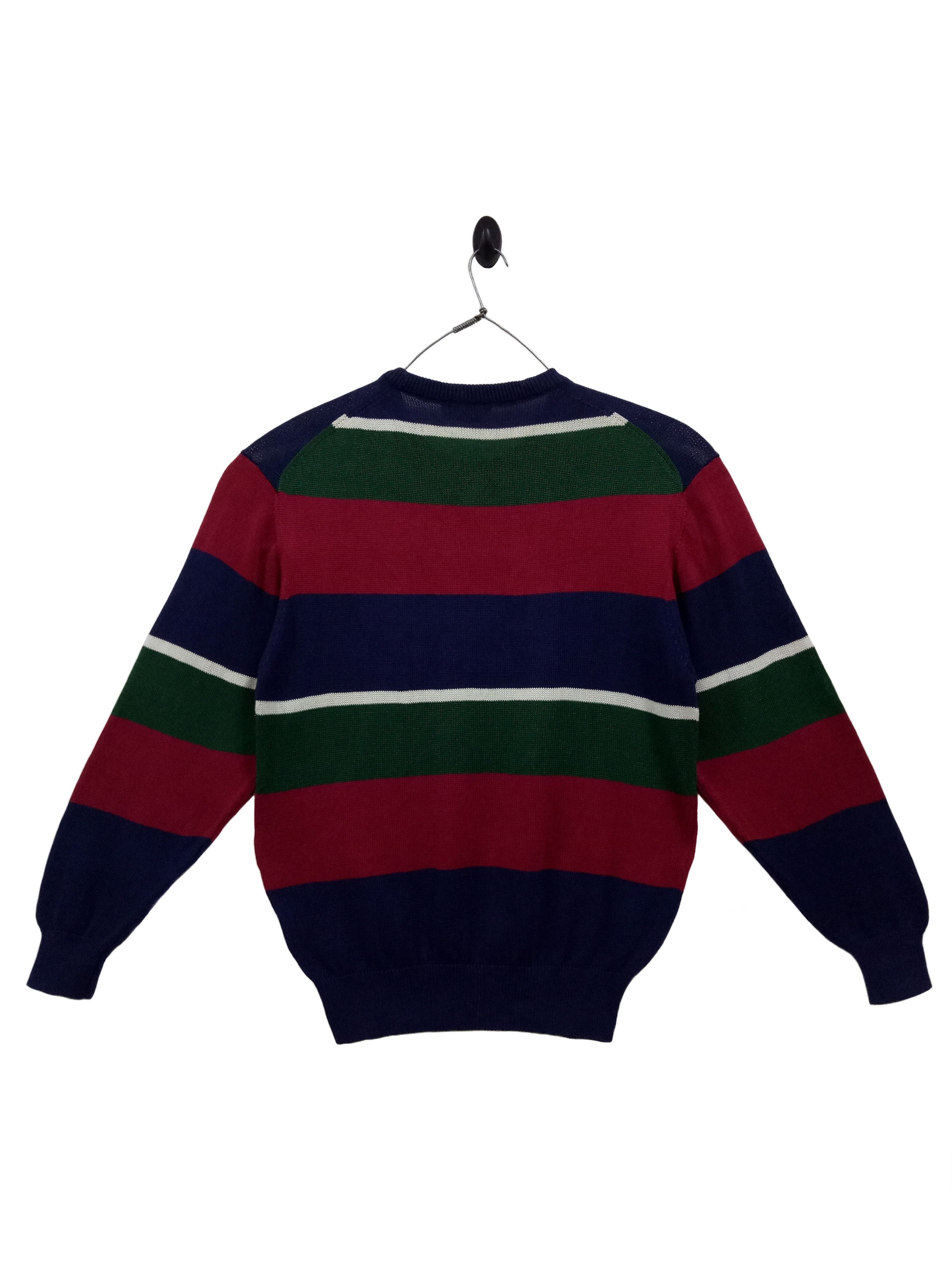 Burberry Vtg Burberry's Knitwear Sweater Colour Block Rare Design Size US M / EU 48-50 / 2 - 2 Thumbnail