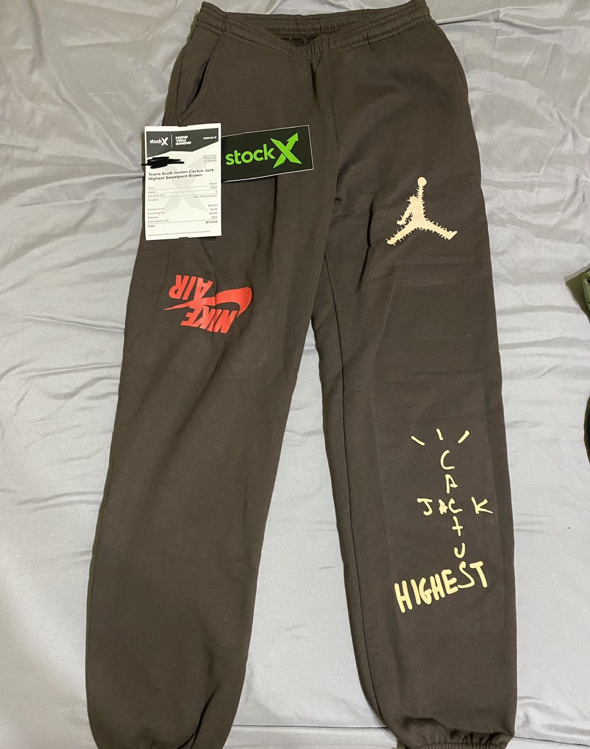 Nike Travis Scott Jordan Cactus Jack Highest Sweatpant Brown | Grailed