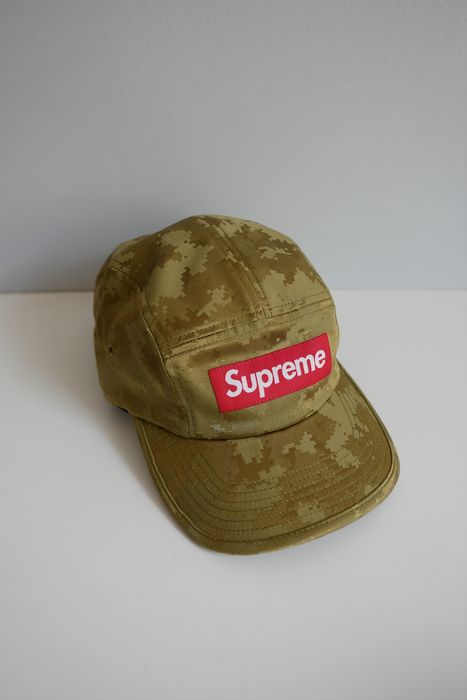 Pre-owned Supreme Satin Digi Camo Camp Cap Olive