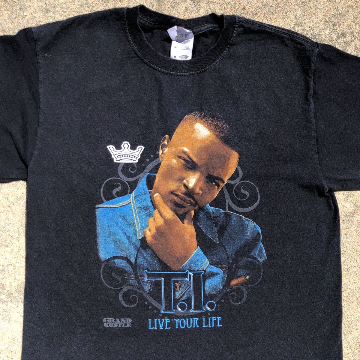 Rap Tees × Vintage Vintage TI Grand Hustle Shirt Rap Tee Jeezy Ludacris ATL Size US M / EU 48-50 / 2 - 1 Thumbnail