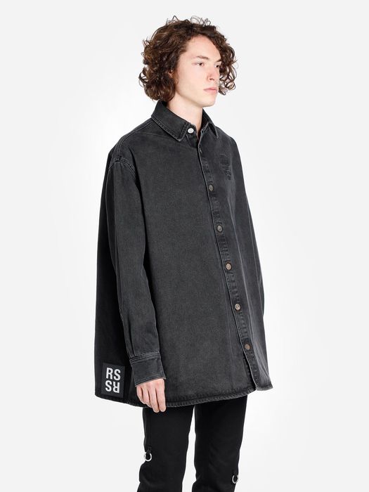 RAF SIMONS 21aw big fit denim shirt-