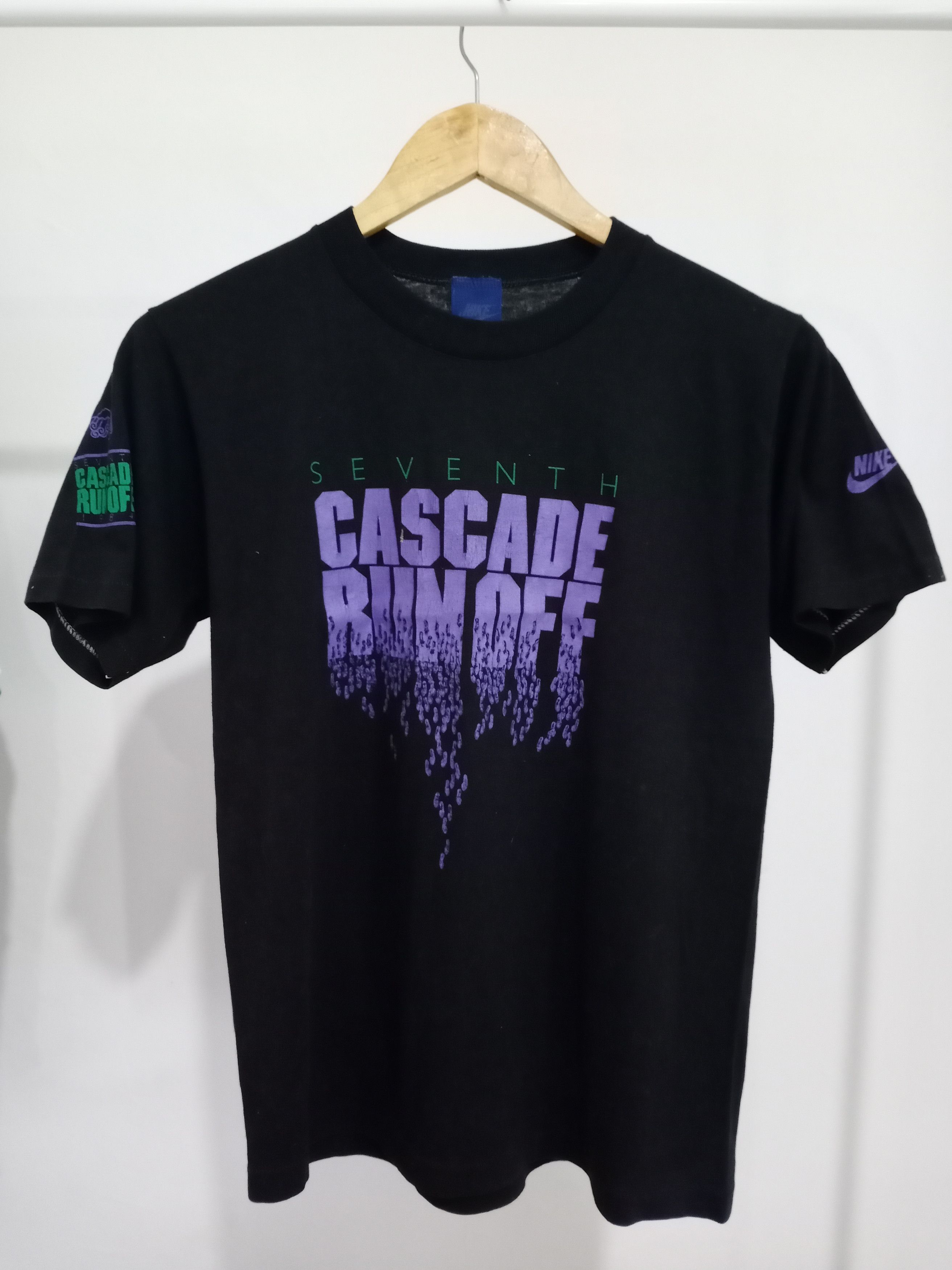 Nike Vtg 1984 NIKE Cascade Run Off Tshirt 50/50 Blue Tag M Size US M / EU 48-50 / 2 - 1 Thumbnail