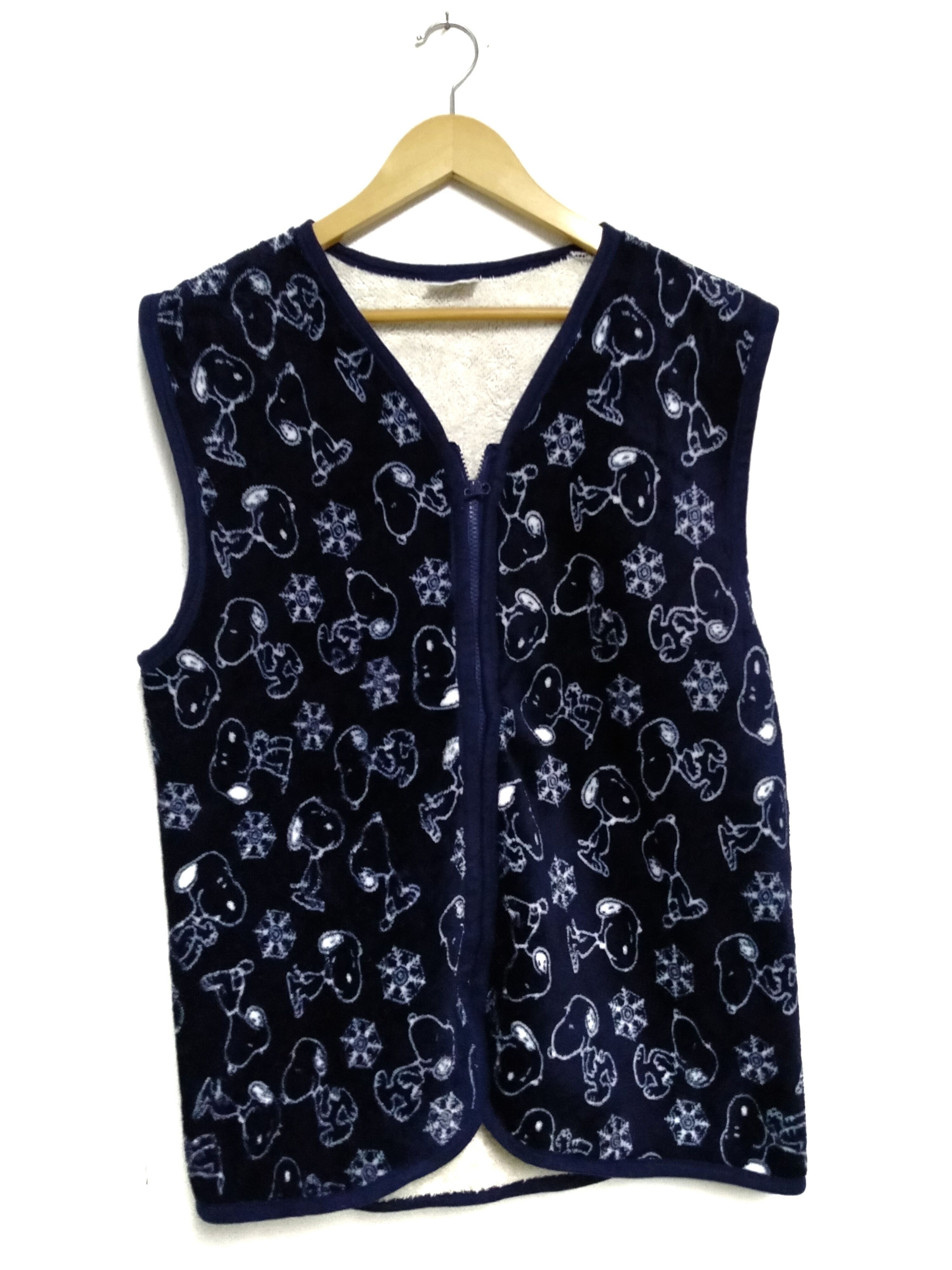 SNOOPY PEANUTS FURRY VEST/JACKET